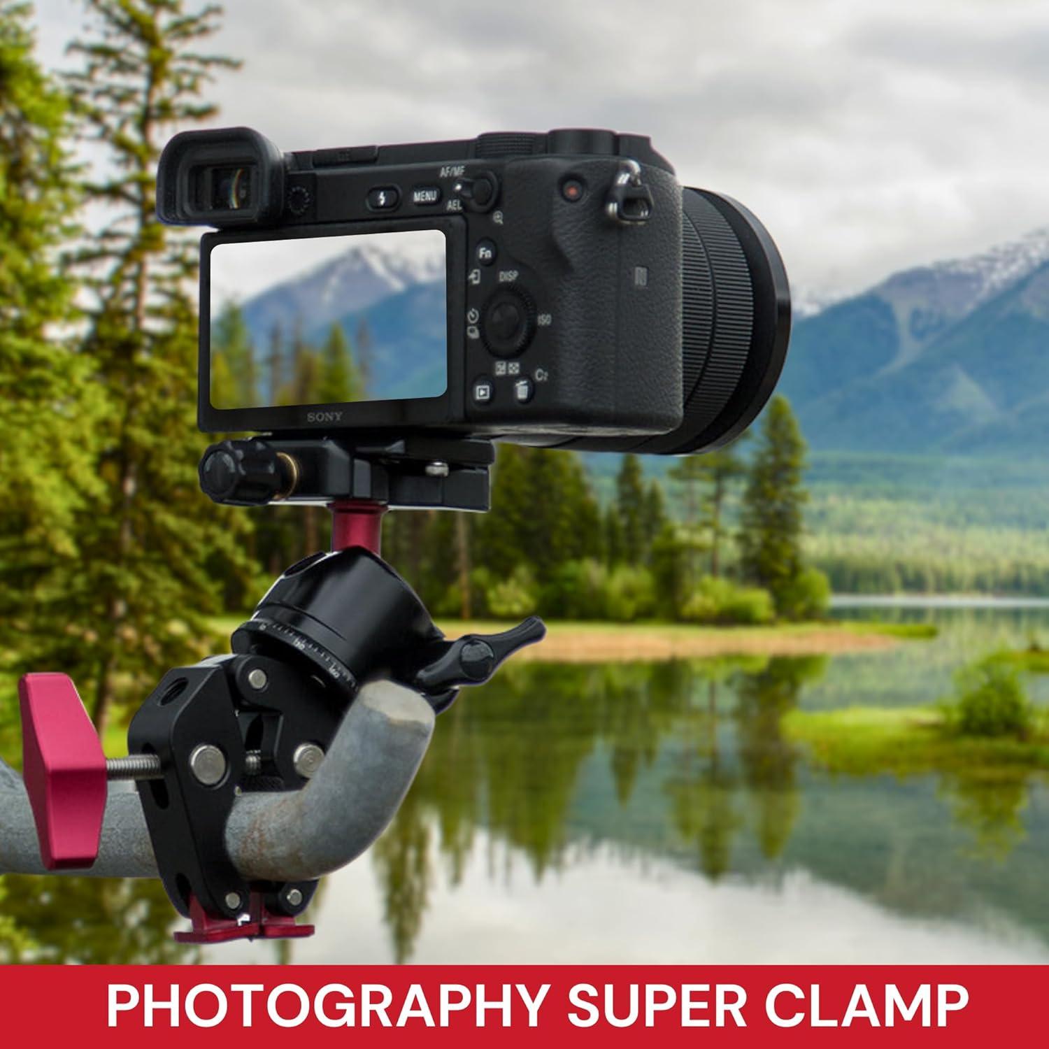 Abrazadera Super Reflex Camera con Montaje 1/4" y 3/8"