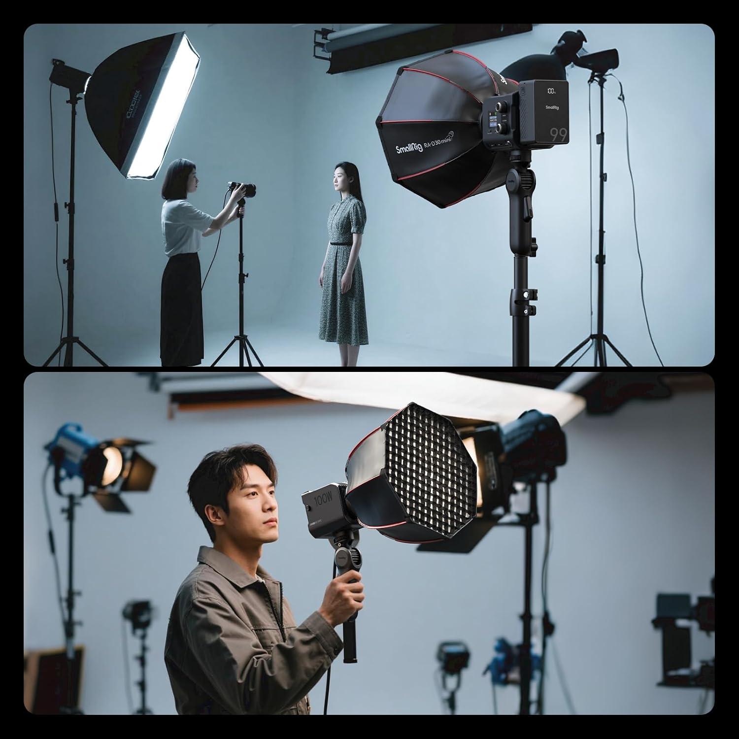 Adaptador de Soporte de Luz SmallRig 5181, Ajuste Rápido 180°