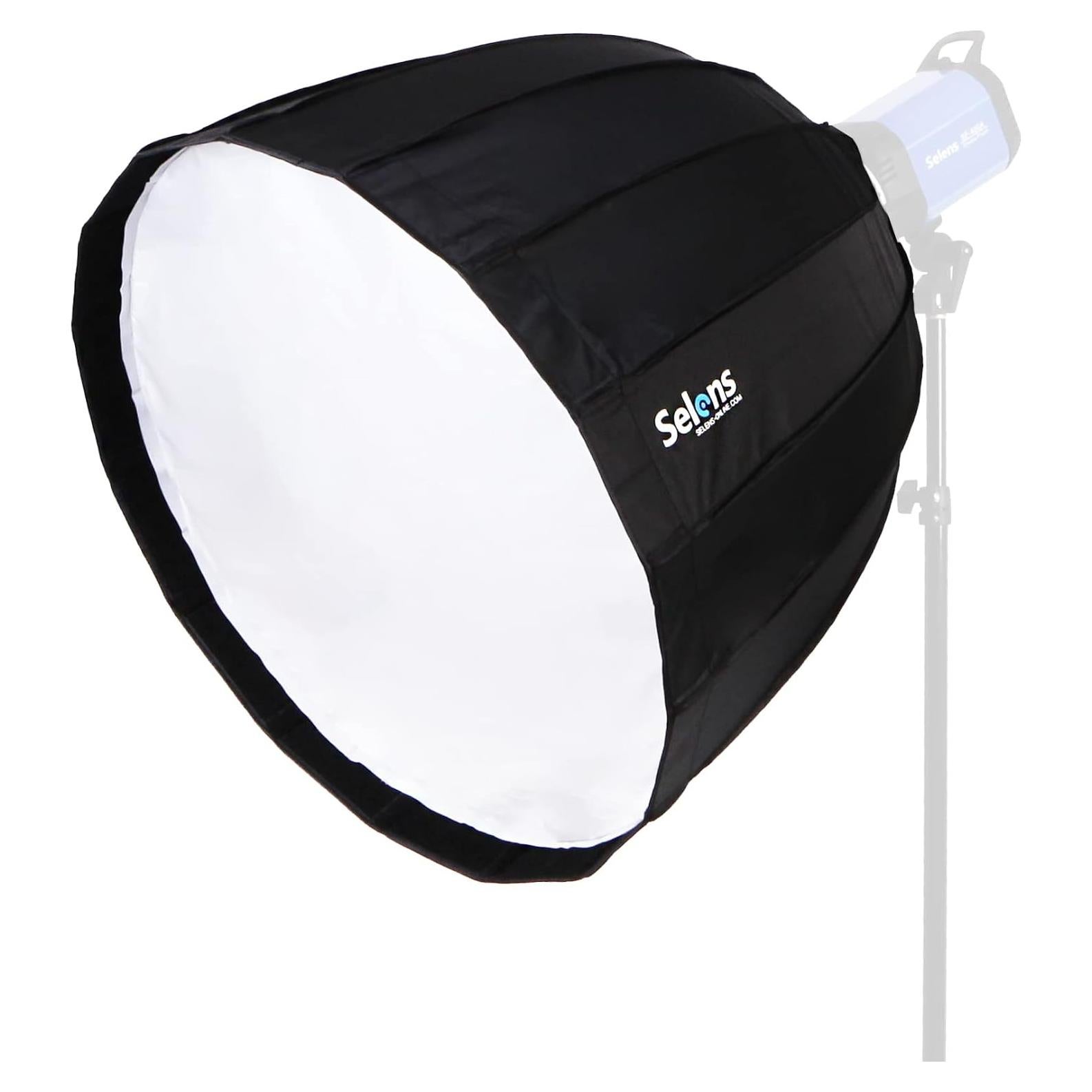 Softbox Parabólico Profundo Selens 70 cm Montura Bowens
