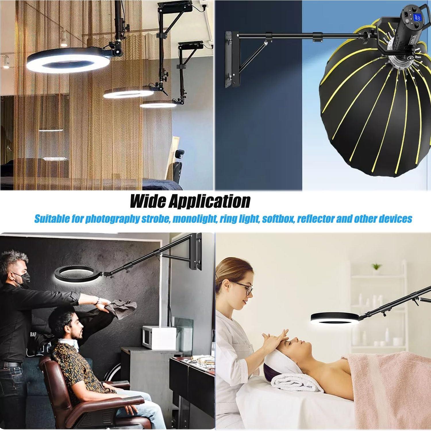 Brazo de Soporte de Pared YUOCU 180cm Ajustable para Luz