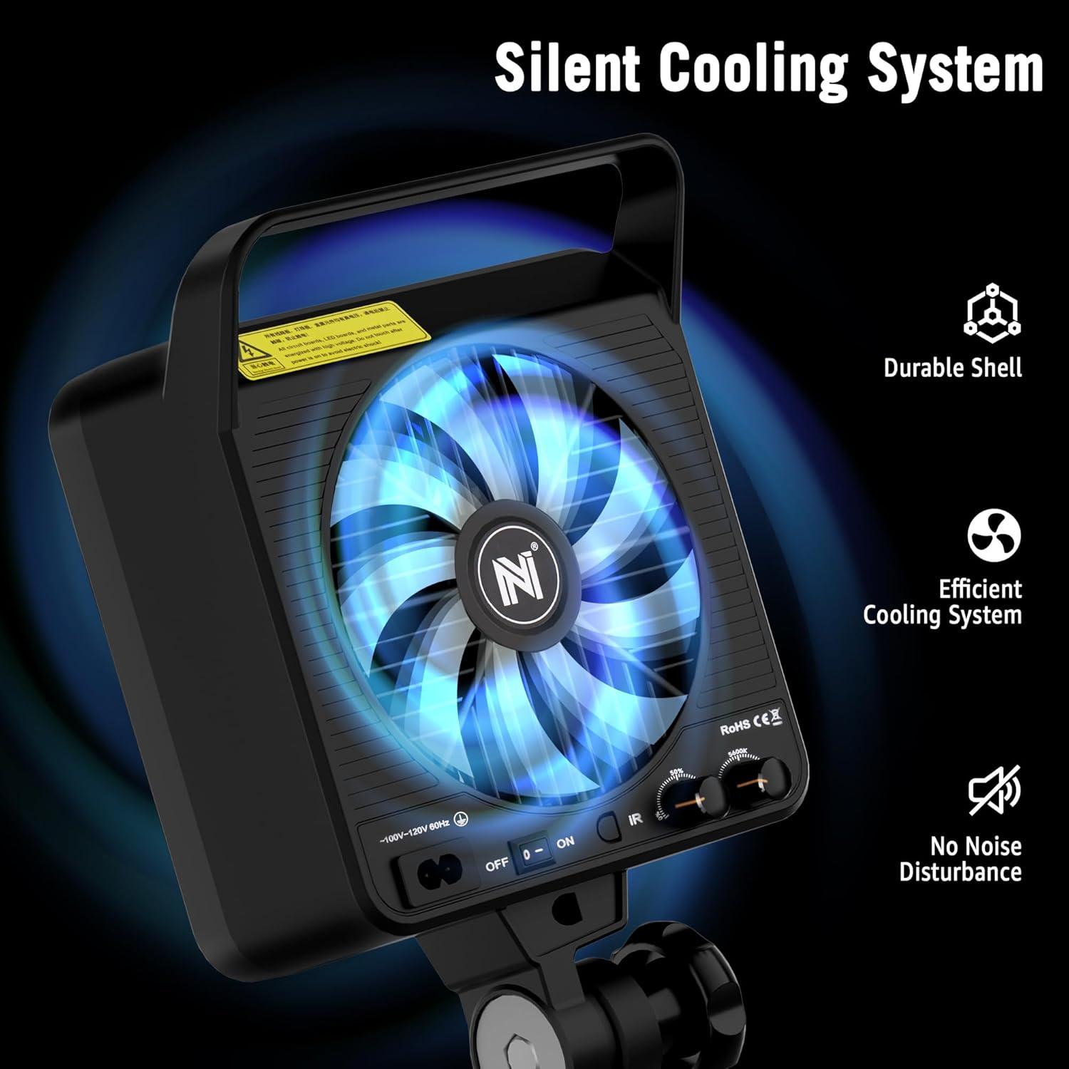 Luz de Video RGB NiceVeedi 125W con Montura Bowens 3000K-10000K