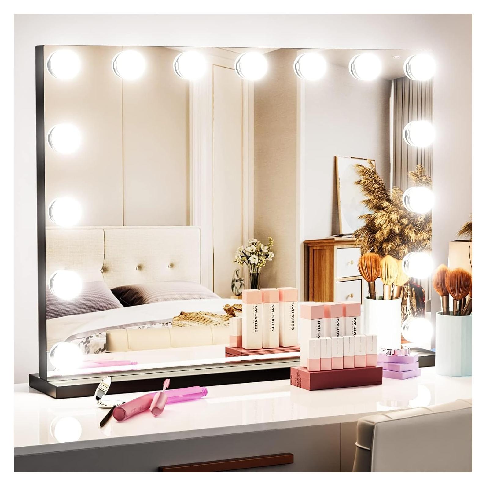 Espejo de Tocador Iluminado Gvnkvn 46x58cm 15 Bombillas LED