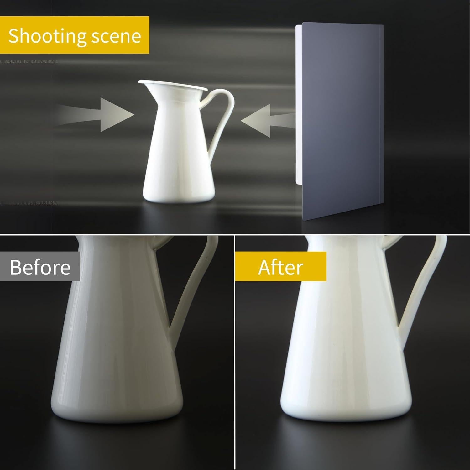 Tarjeta Reflectora Pino Studio - Blanco y Negro - 36.4x52.6 cm