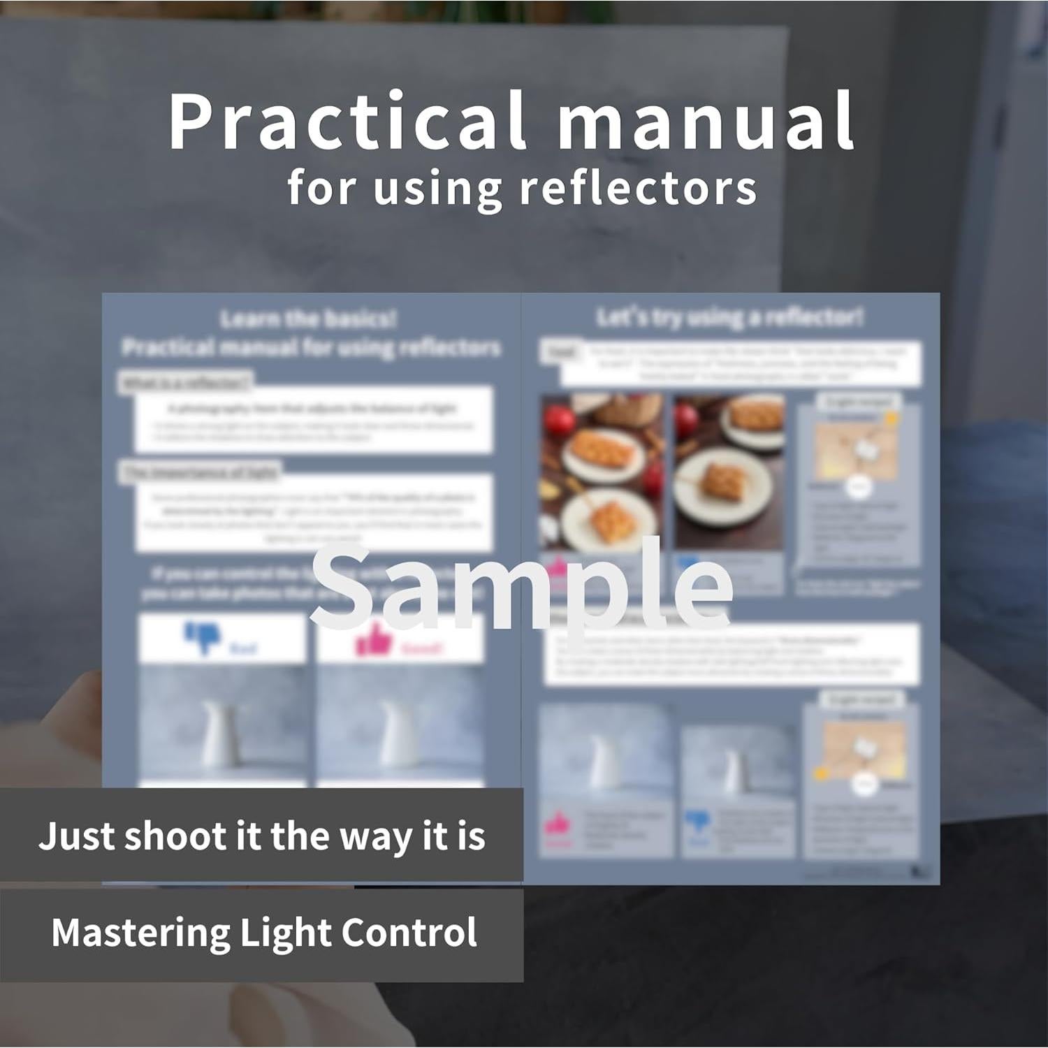 Tarjeta Reflectora Pino Studio - Blanco y Negro - 36.4x52.6 cm