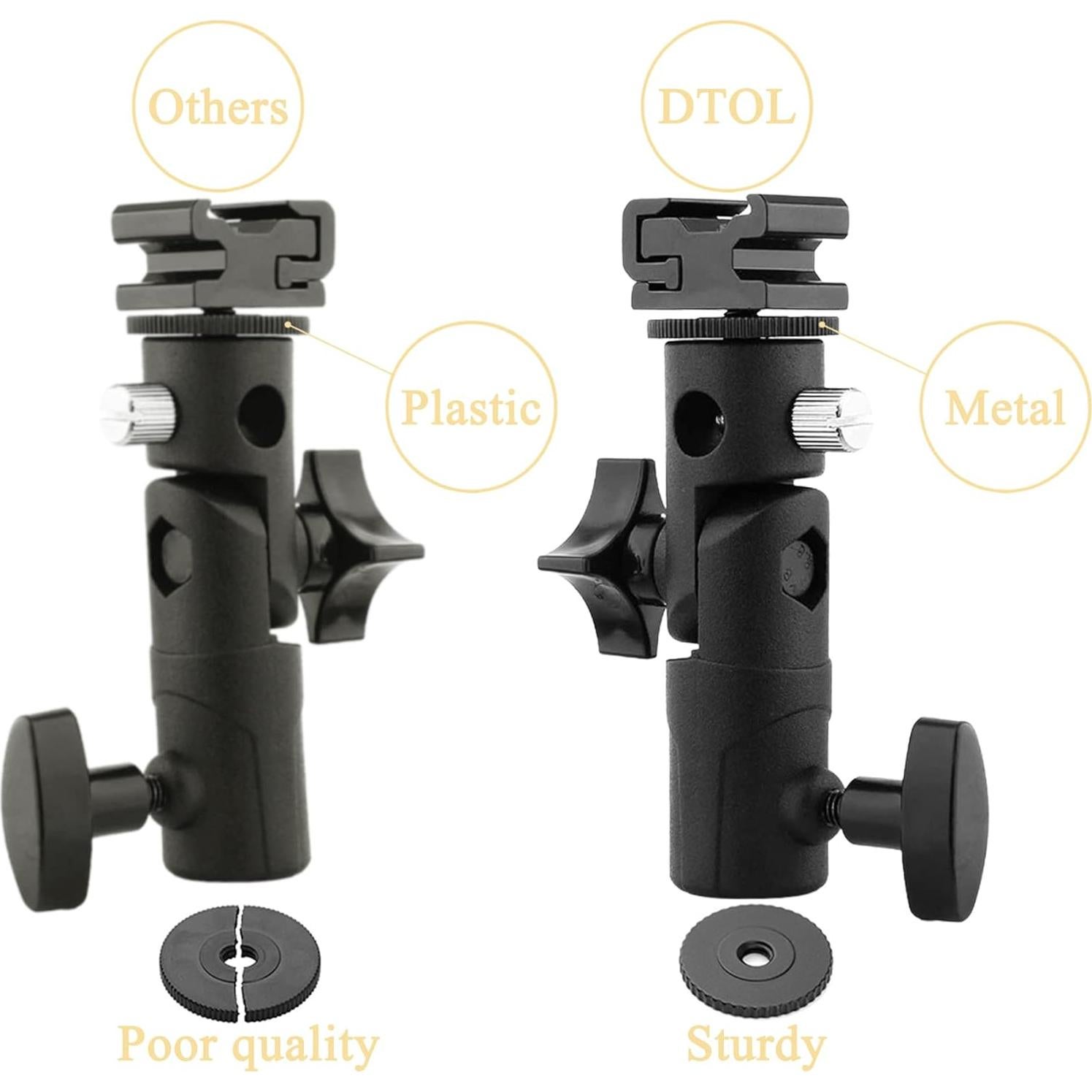 Soporte de Flash DTOL para Cámara y Paraguas - Paquete de 2