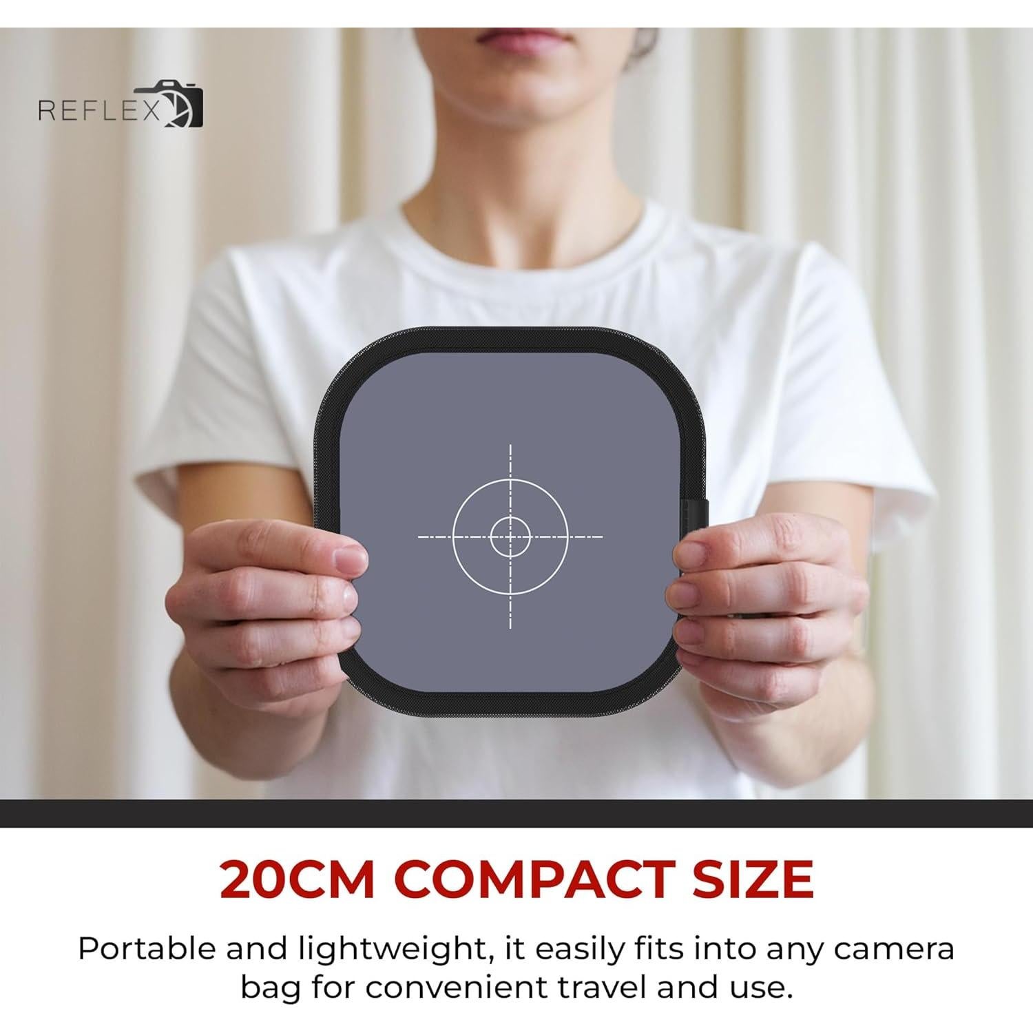 Tarjeta de Balance de Blancos 20cm Cámara Reflex Gris