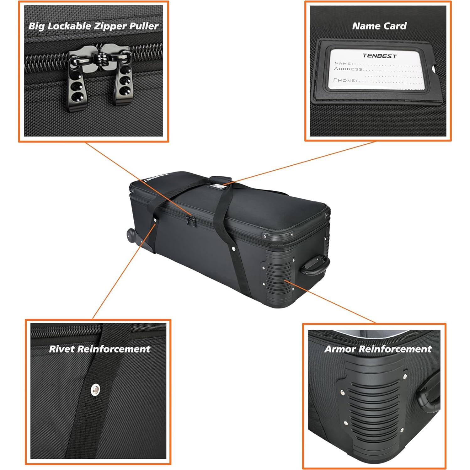 Bolsa Rodante para Cámara TENBEST 100cm con Ruedas y Divisores