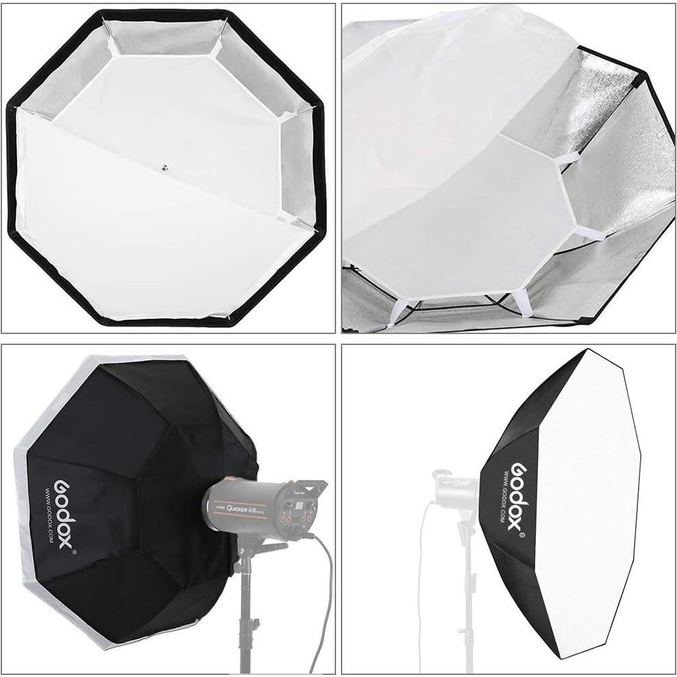 Softbox Octagonal 95cm Godox Bowens para Estudio Fotográfico