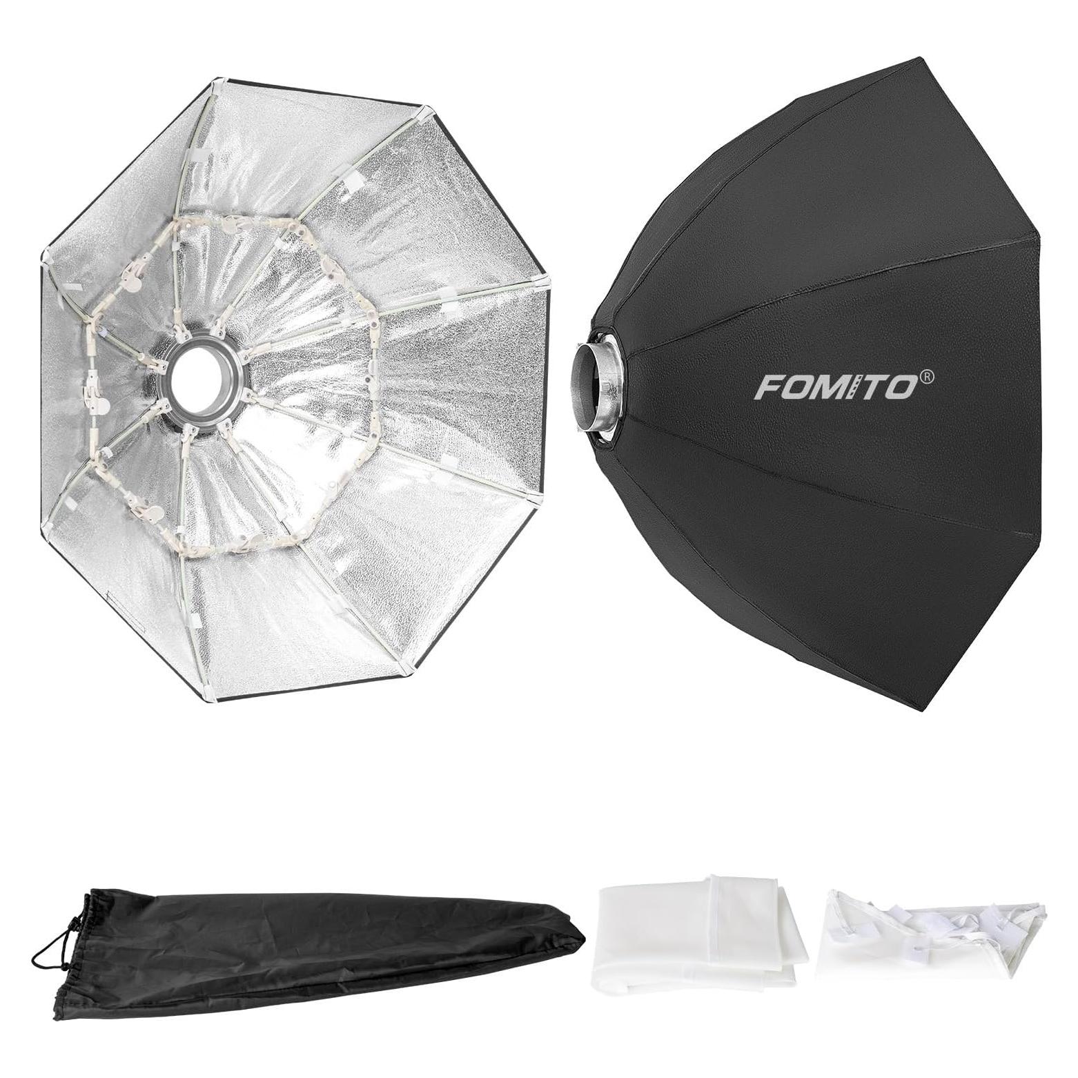 Paraguas Octagonal FOMITO 80cm Reflector Bowens para Estudio