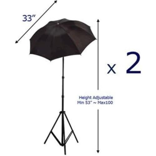 Kit de iluminación de estudio fotográfico StudioFX K03 con 3 fondos