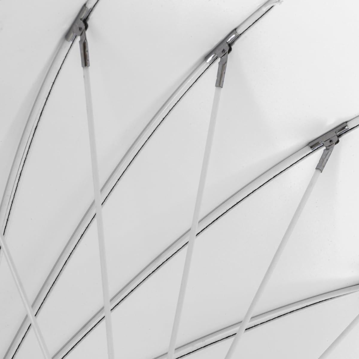 Paraguas de Fibra de Vidrio Glow Easy Lock 129.5 cm Blanco