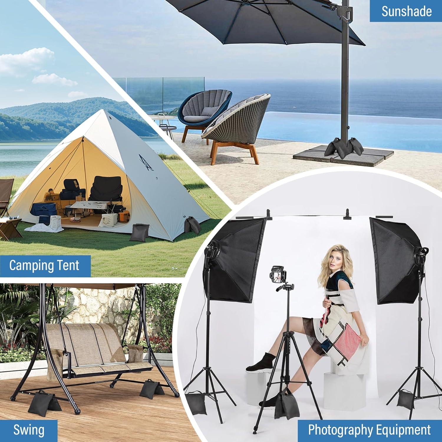 8 Bolsas de Arena para Estudio Fotográfico Evekea 11.34 kg