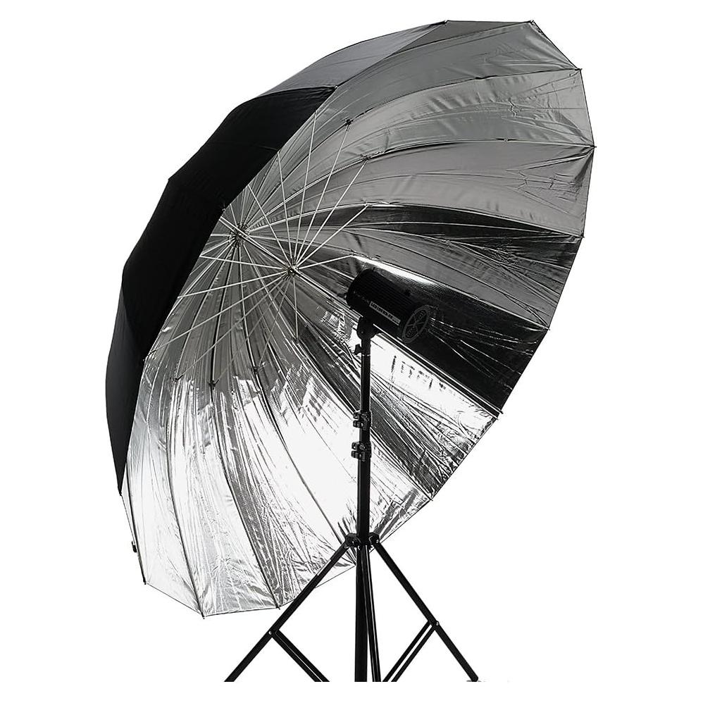 Paraguas Reflectante Parabólico Fotodiox 165cm Negro/Plata
