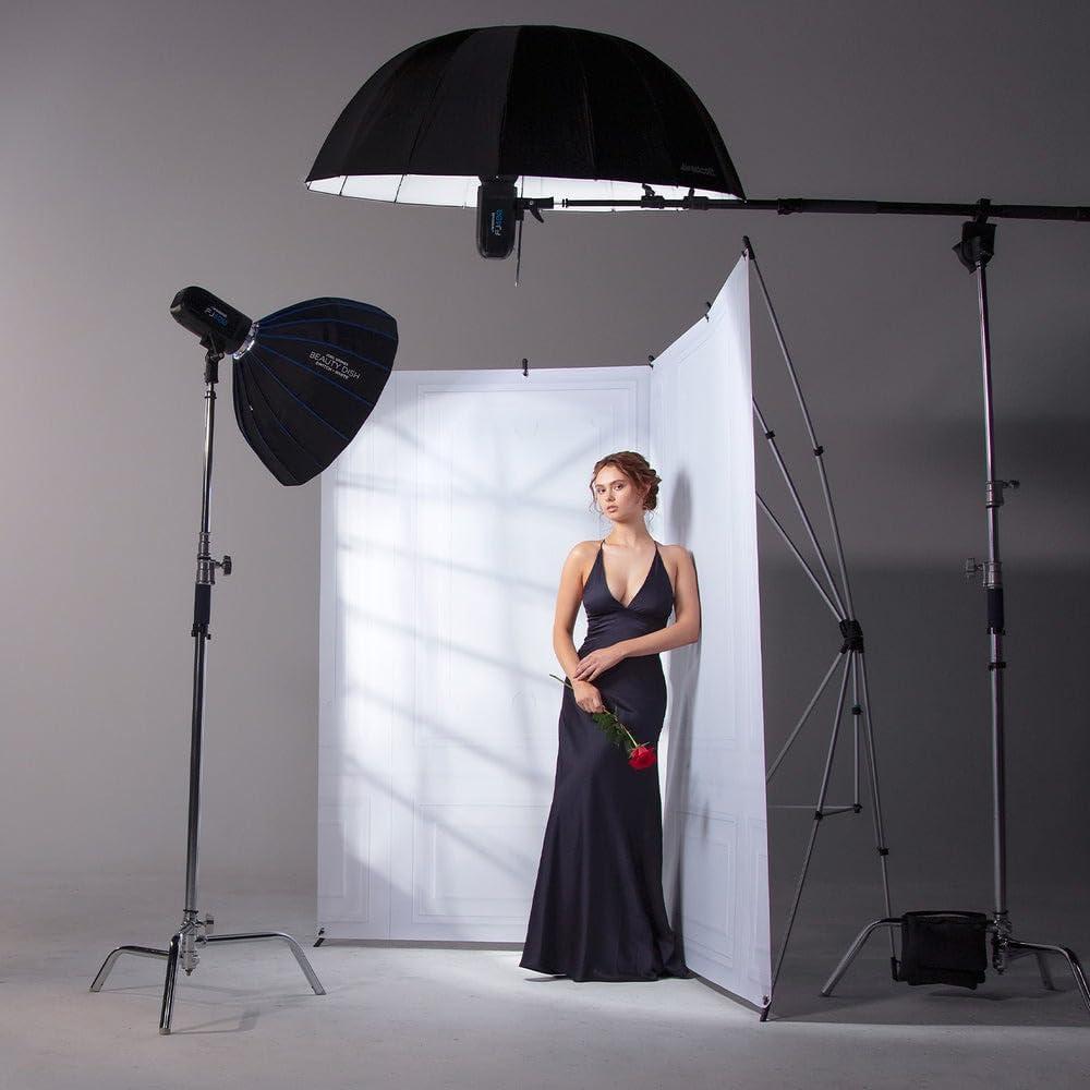 Paraguas Profundo Westcott 135.89 cm Rebote Blanco