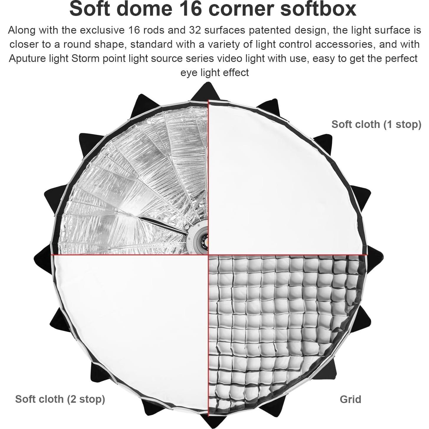 Softbox Aputure Light Dome III 90 cm Bowens con Bolsa
