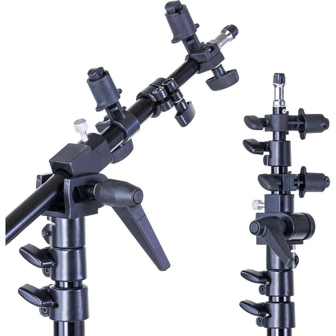 Soporte de Luz Flashpoint 3.5m Aluminio 5 Secciones con Brazo