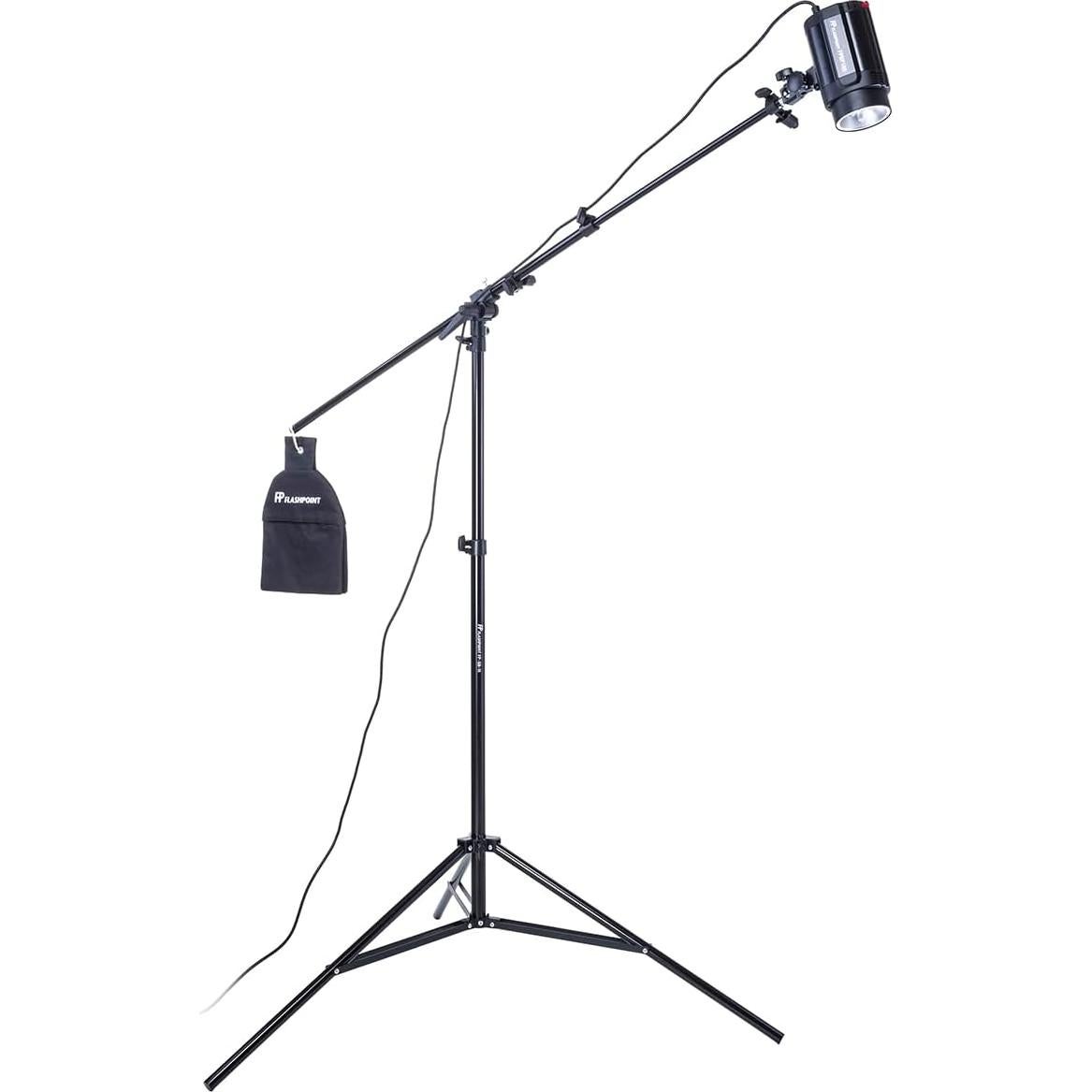 Soporte de Luz Flashpoint 3.5m Aluminio 5 Secciones con Brazo