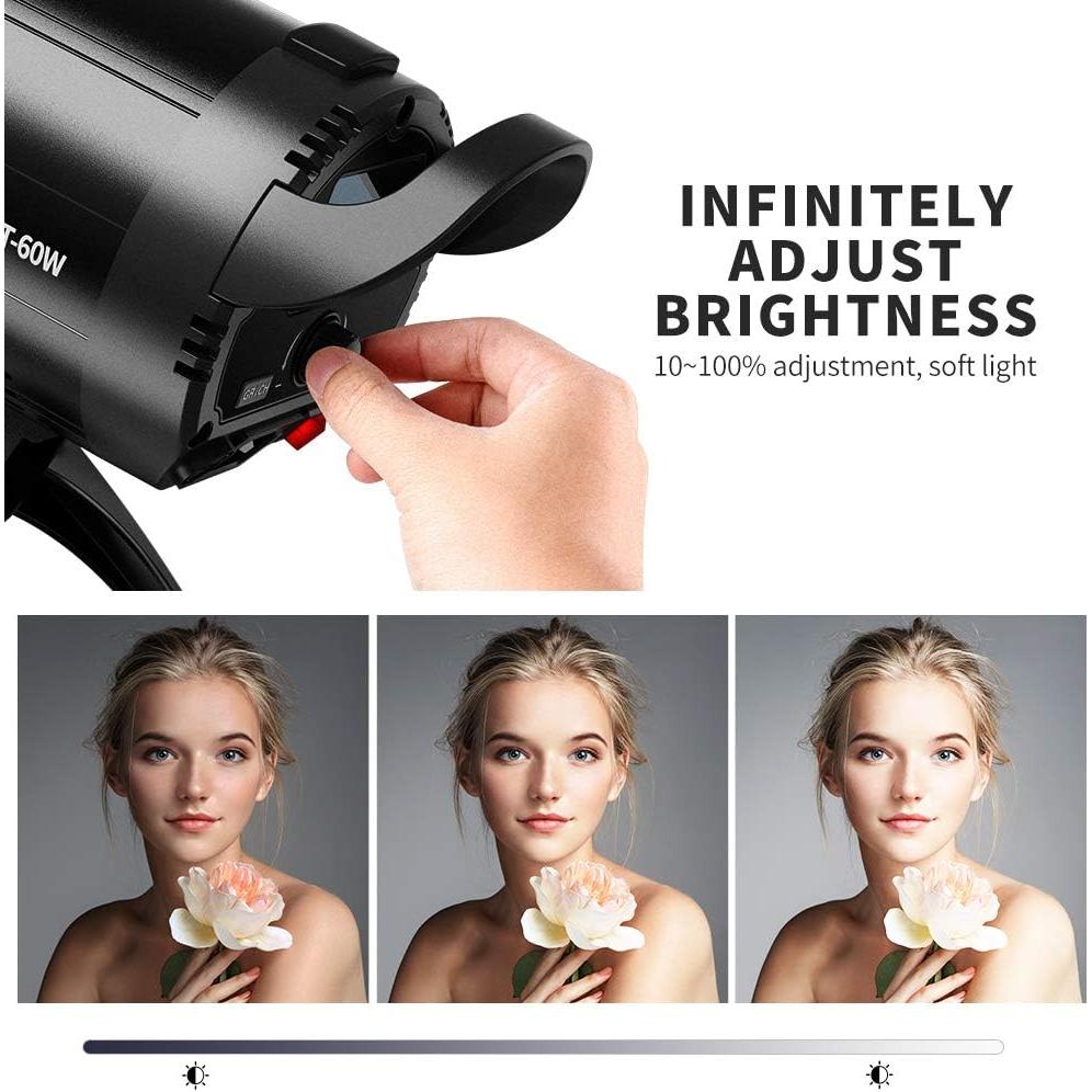Luz de Video LED K&F Concept 60W Bowens 5600K CRI95+