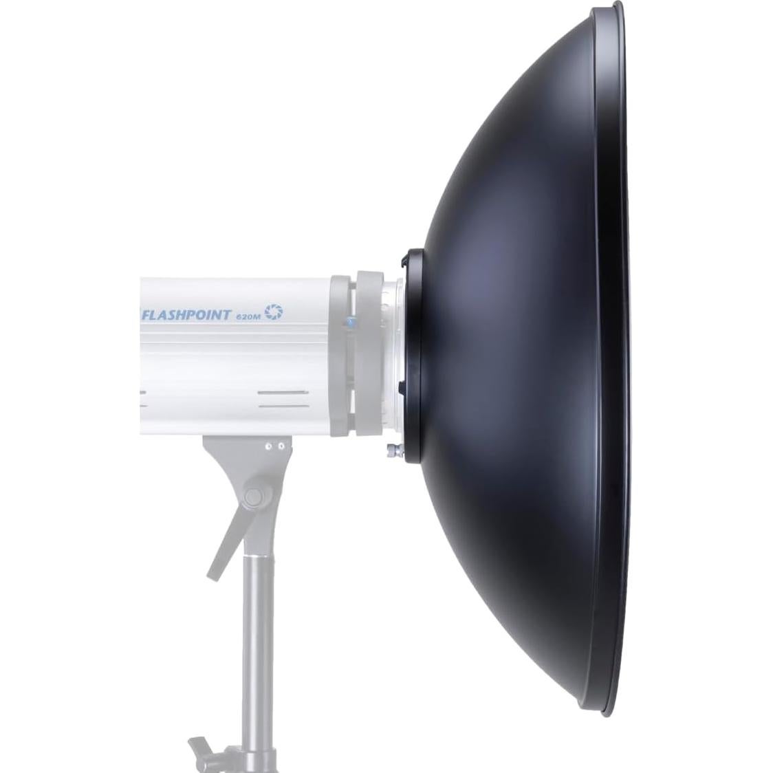 Plato de Belleza Plateado 43cm Glow para Balcar/Alien Bees