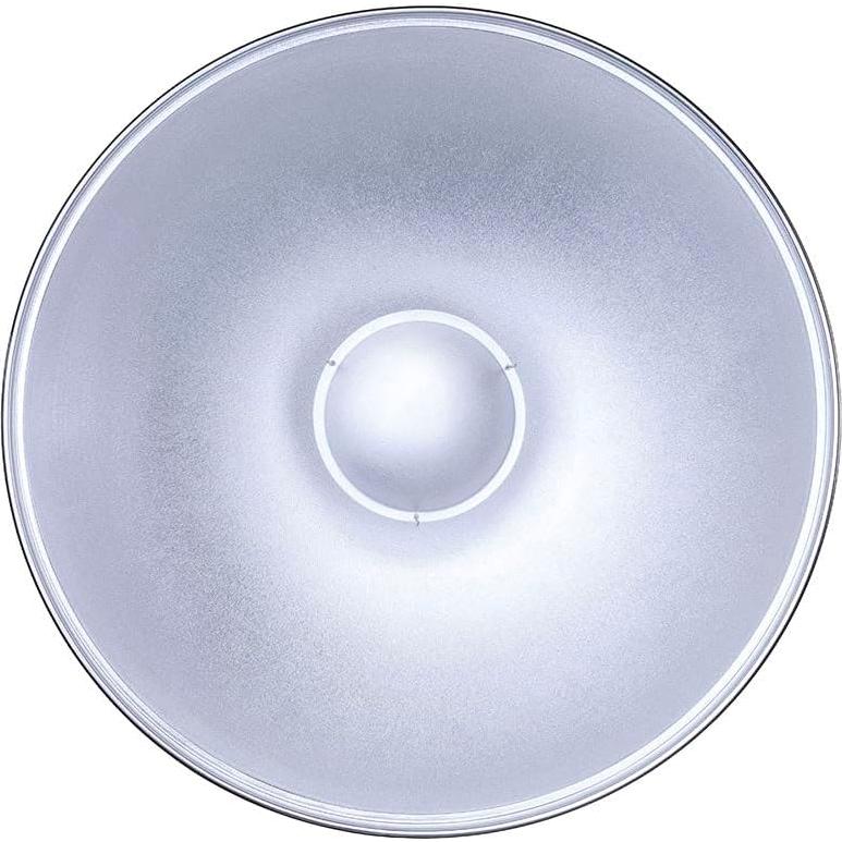 Plato de Belleza Plateado 43cm Glow para Balcar/Alien Bees