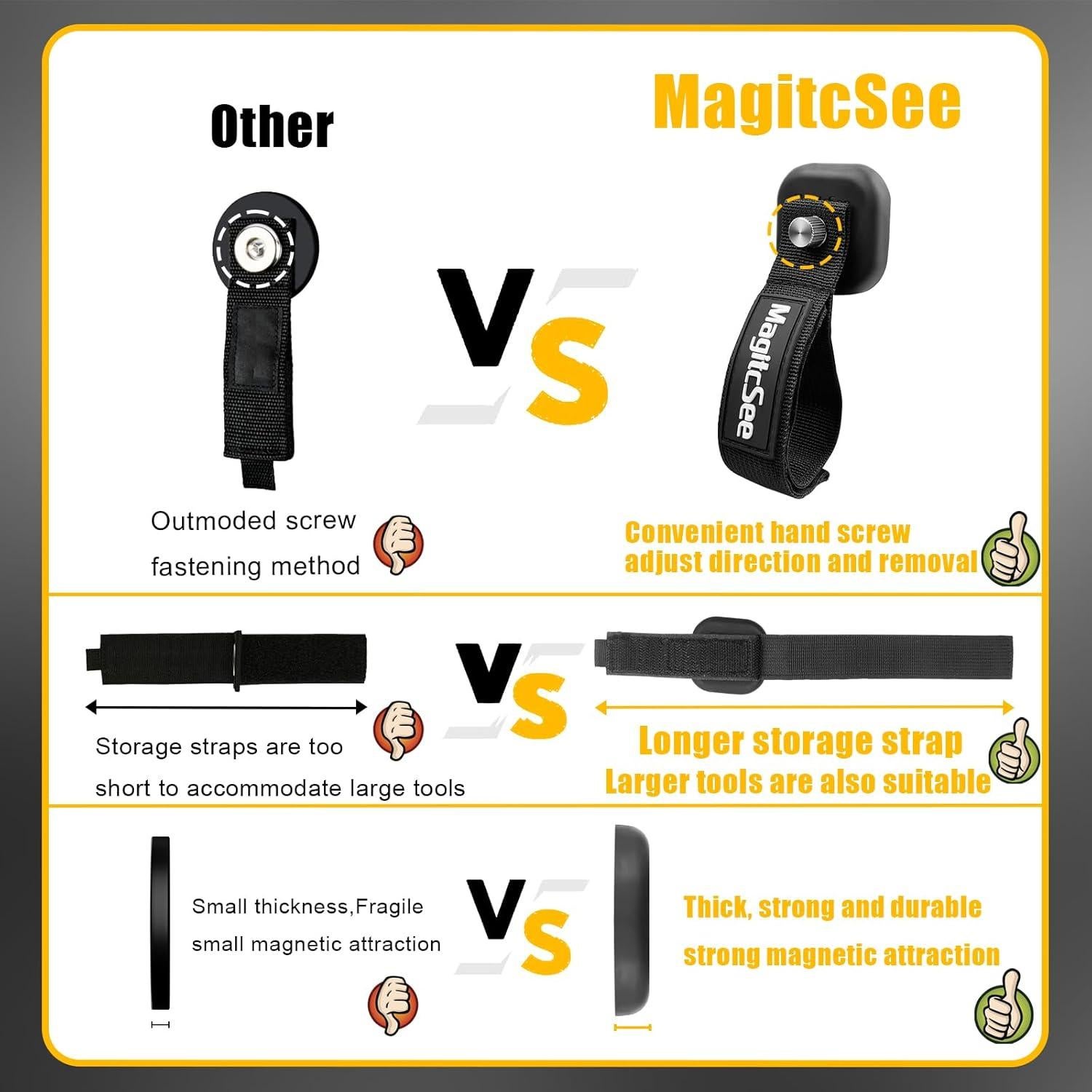 Ganchos Magnéticos de Alta Resistencia MagitcSee - 2 Pcs