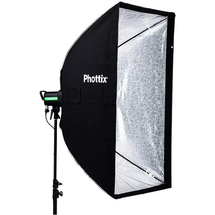 Softbox Phottix Solas 100x27 cm con Rejilla y Reflectividad
