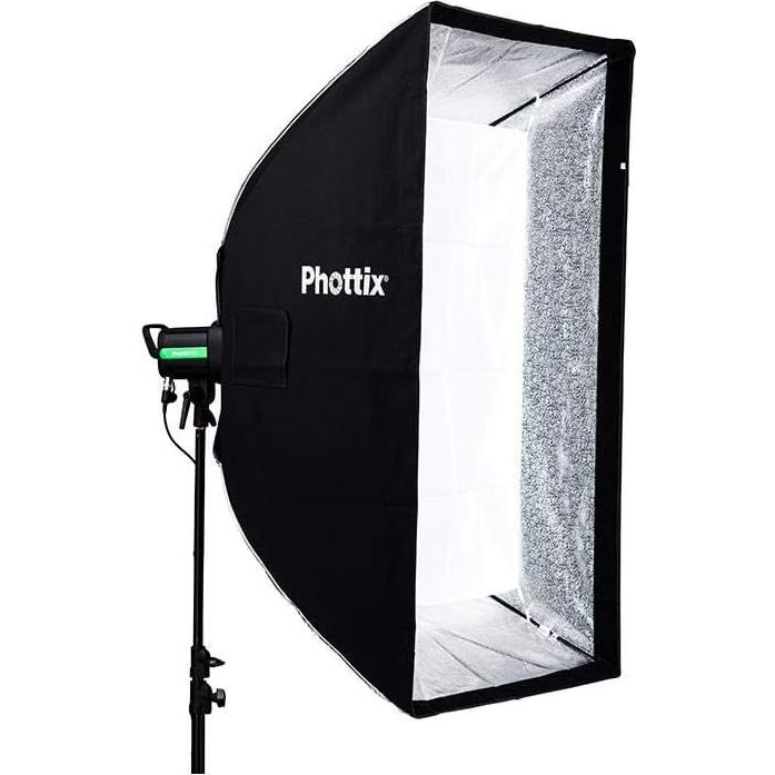 Softbox Phottix Solas 100x27 cm con Rejilla y Reflectividad