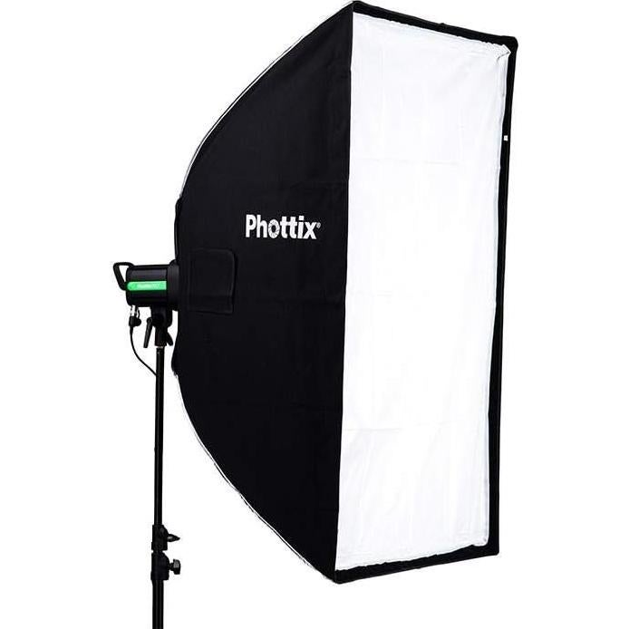 Softbox Phottix Solas 100x27 cm con Rejilla y Reflectividad