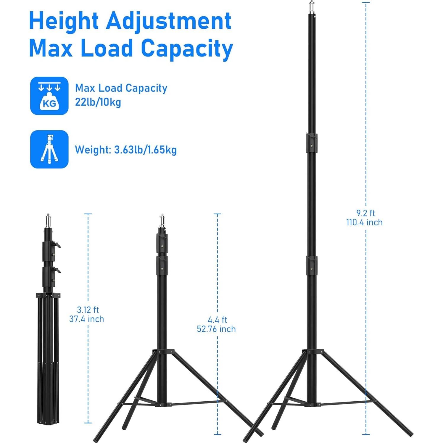 Soporte de Luz Ajustable 2.8m Sdfghj para Fotografía