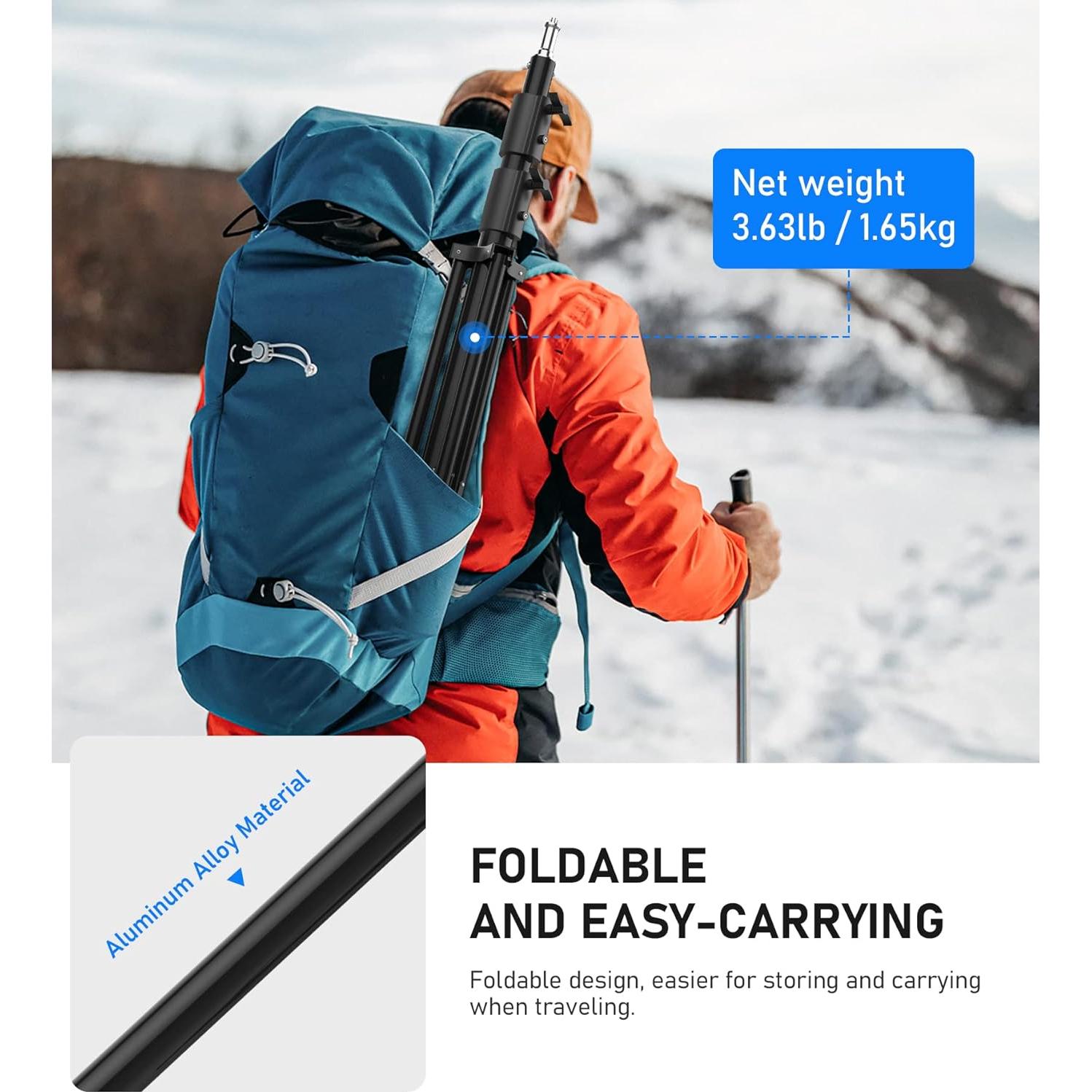 Soporte de Luz Ajustable 2.8m Sdfghj para Fotografía