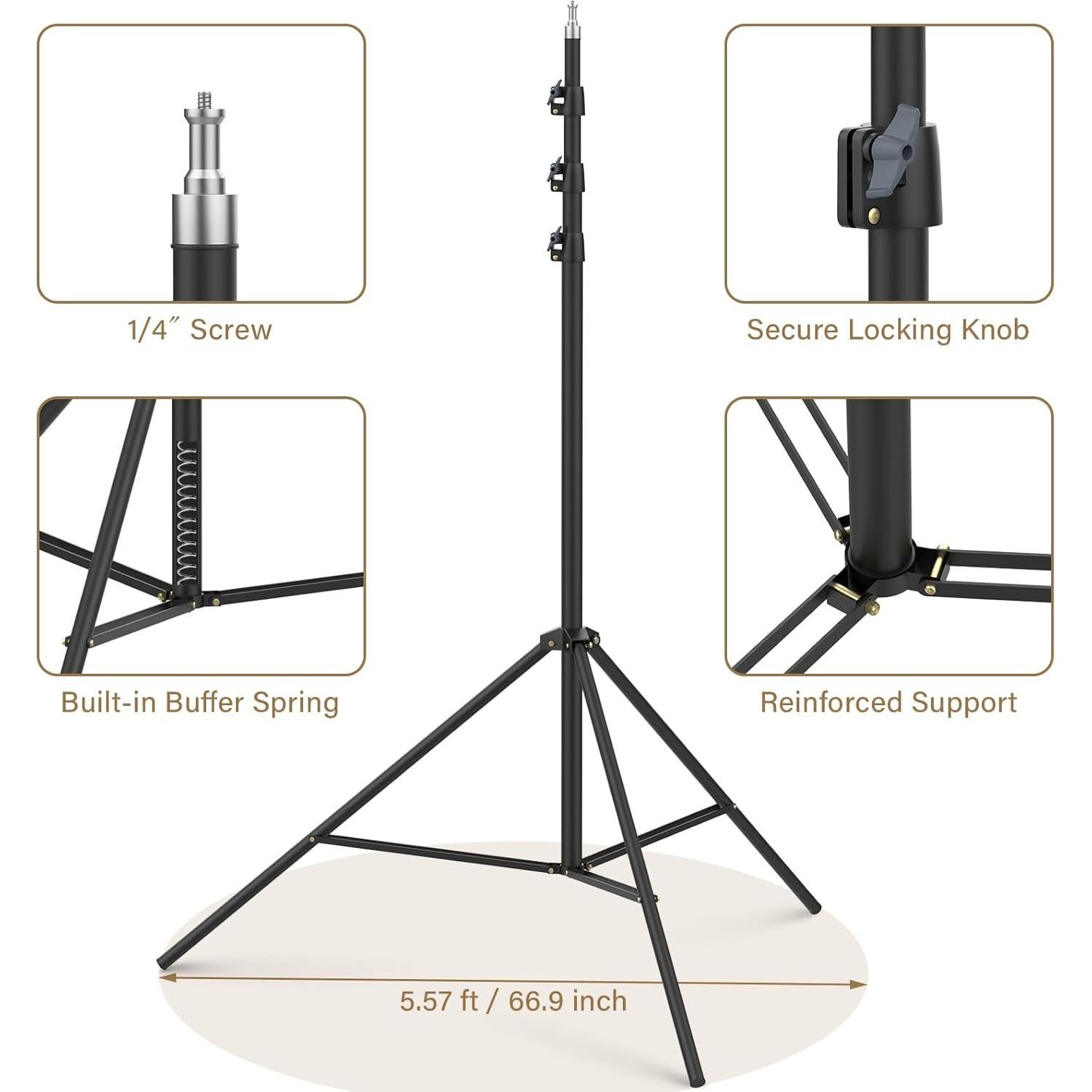 Trípode Alto Sdfghj 500cm para Video Cámara Profesional