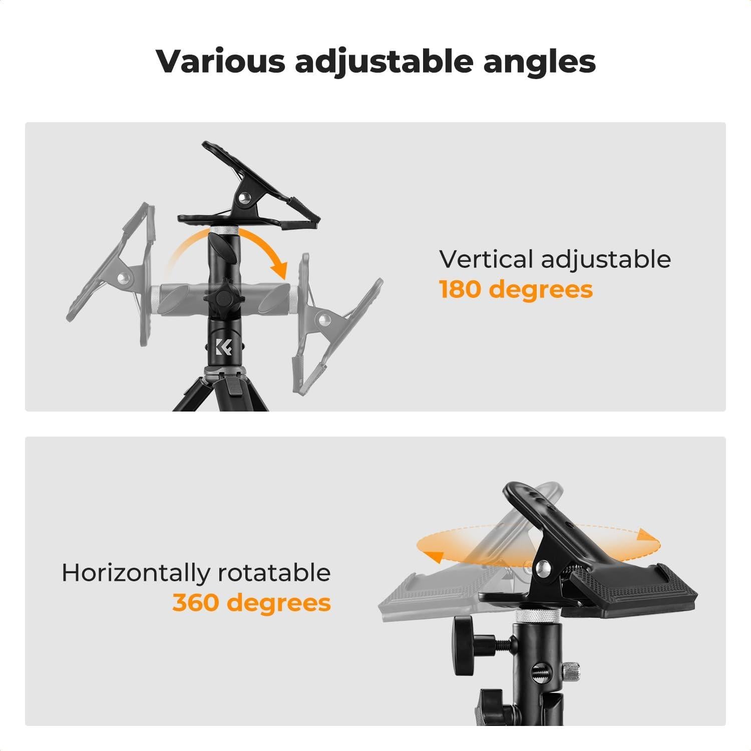 Soporte de Reflector K&F Concept Metal 5/8" Ajustable para Estudio