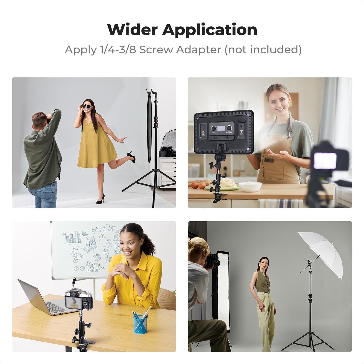 Soporte de Reflector K&F Concept Metal 5/8" Ajustable para Estudio