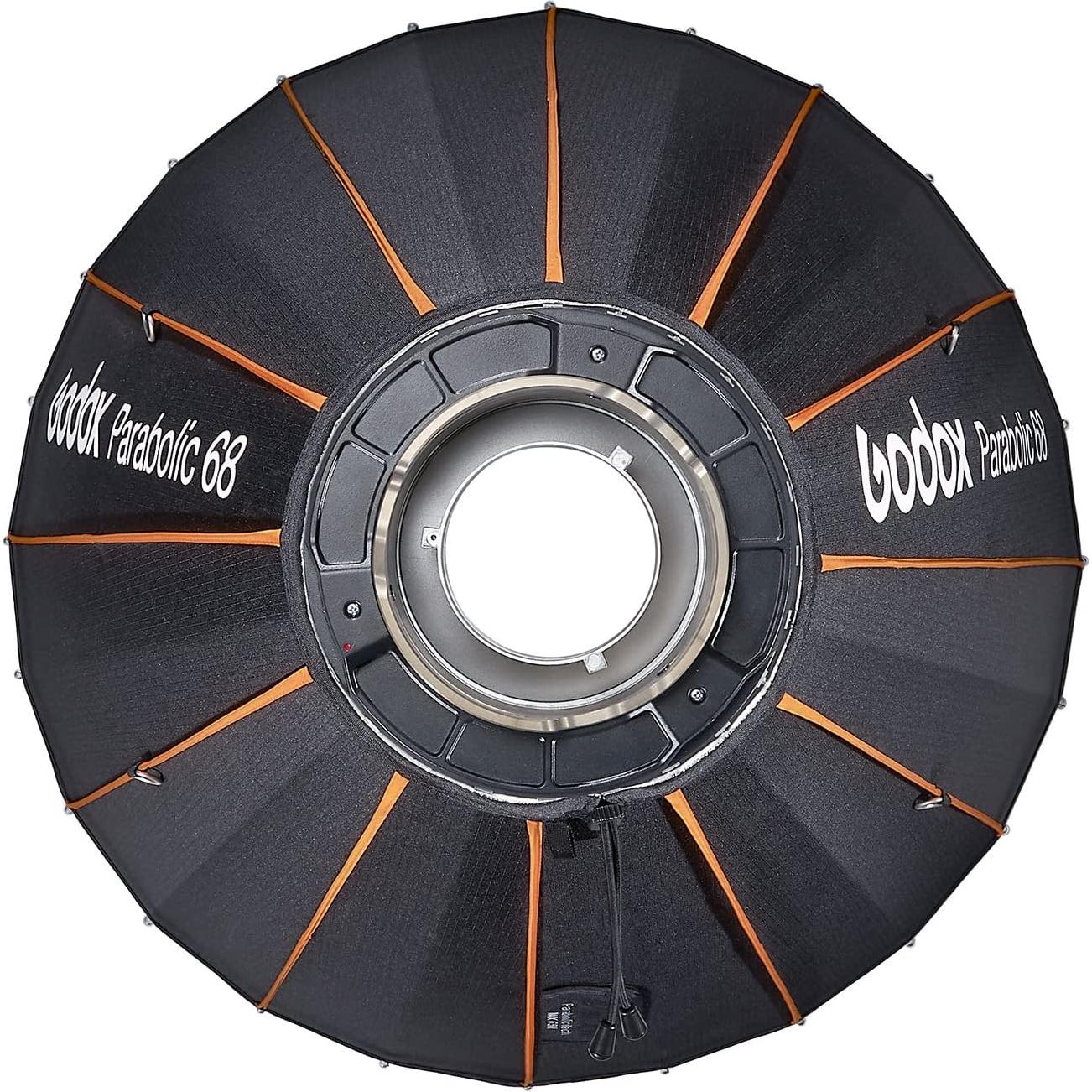 Softbox Parabólico Godox P68 para Fotografía - 106x35 cm