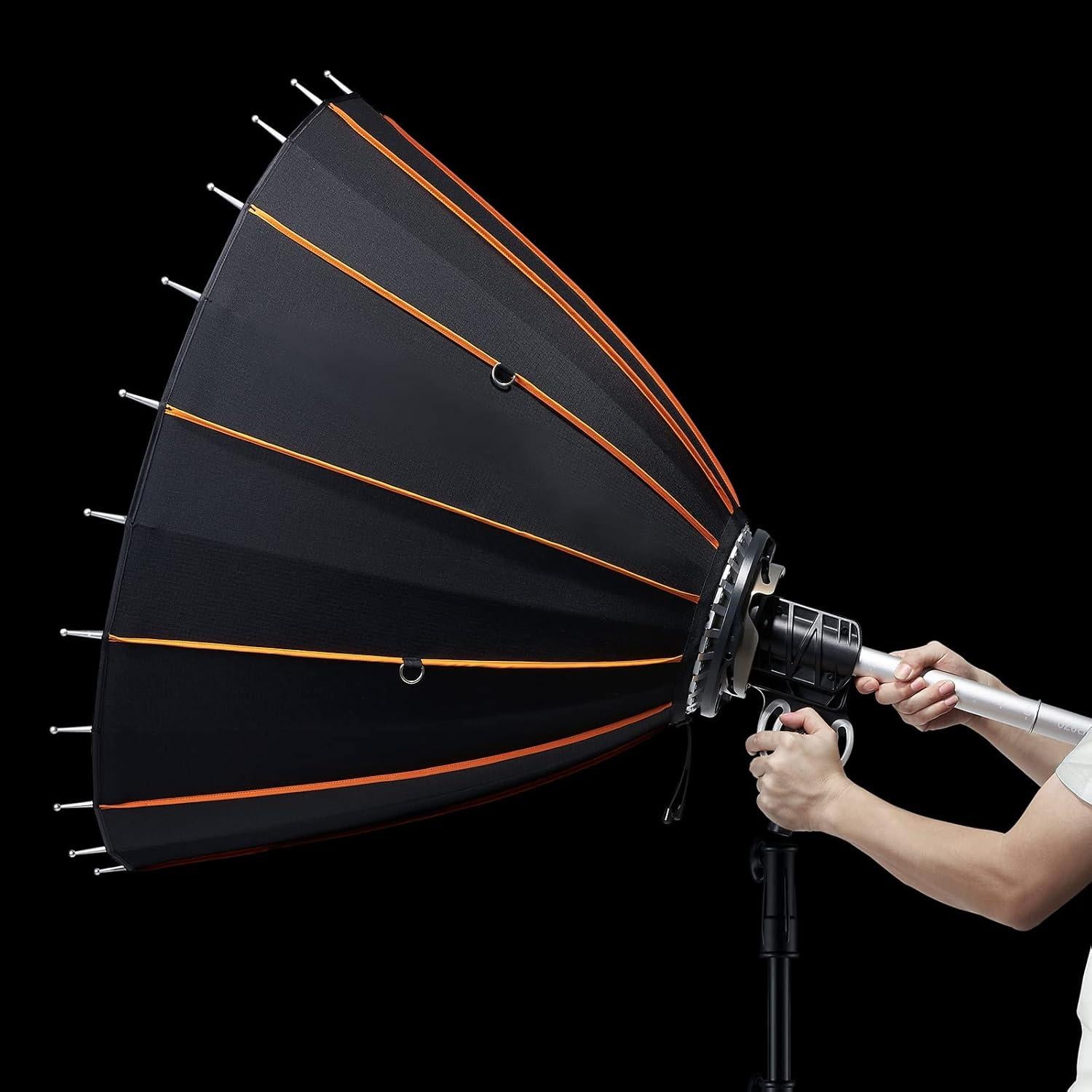 Softbox Parabólico Godox P68 para Fotografía - 106x35 cm