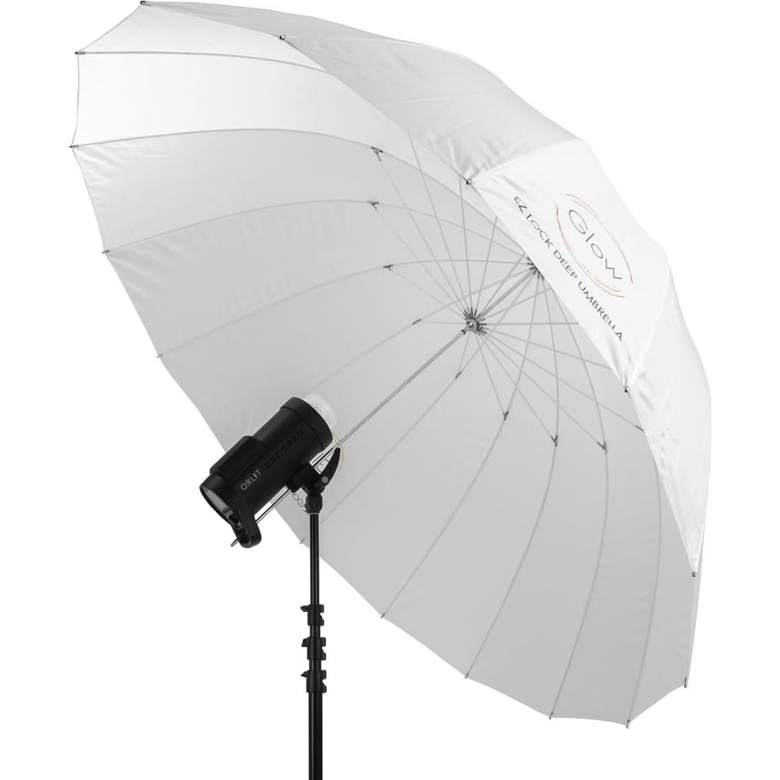 Paraguas Translúcido Profundo Glow 165 cm Fibra de Vidrio