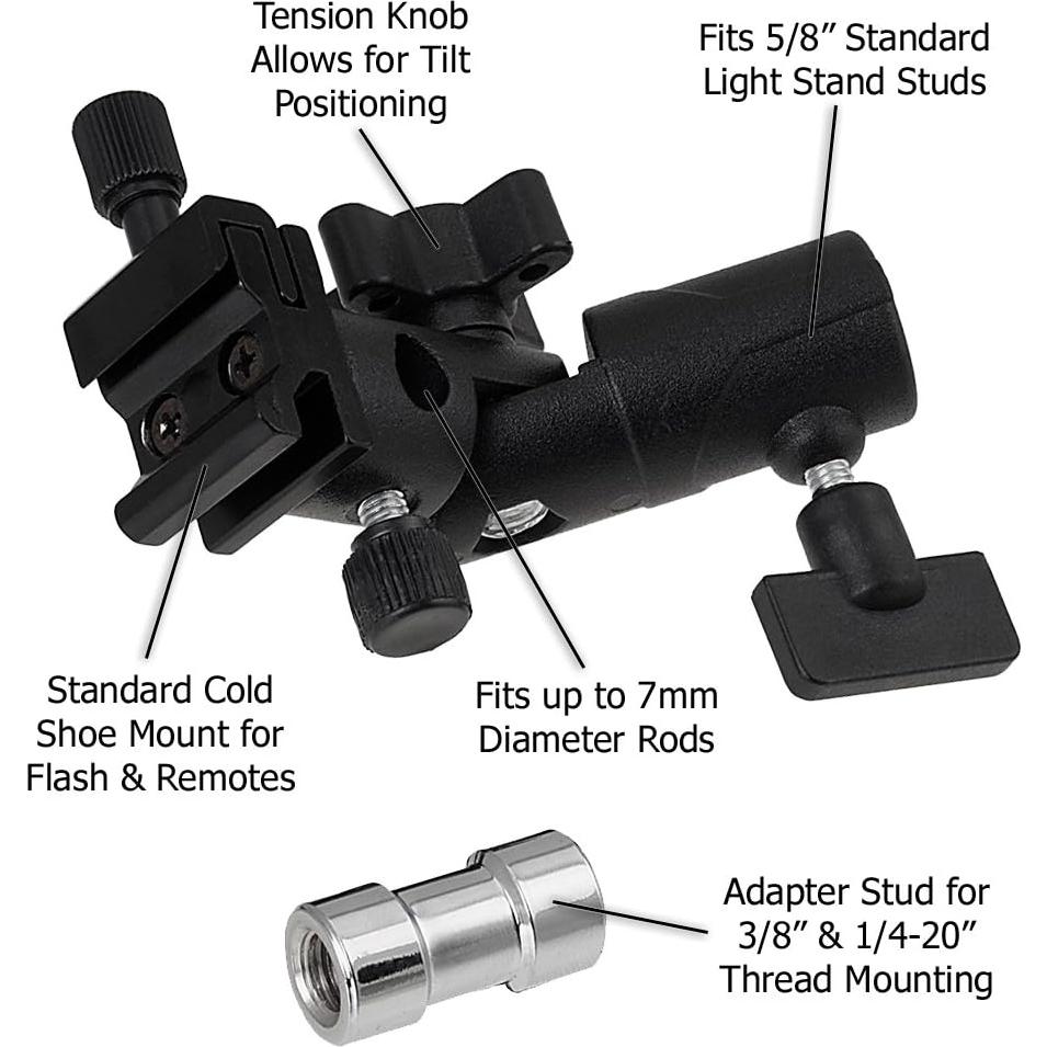 Soporte de Flash Fotodiox Elite con Paraguas y Montura Fría