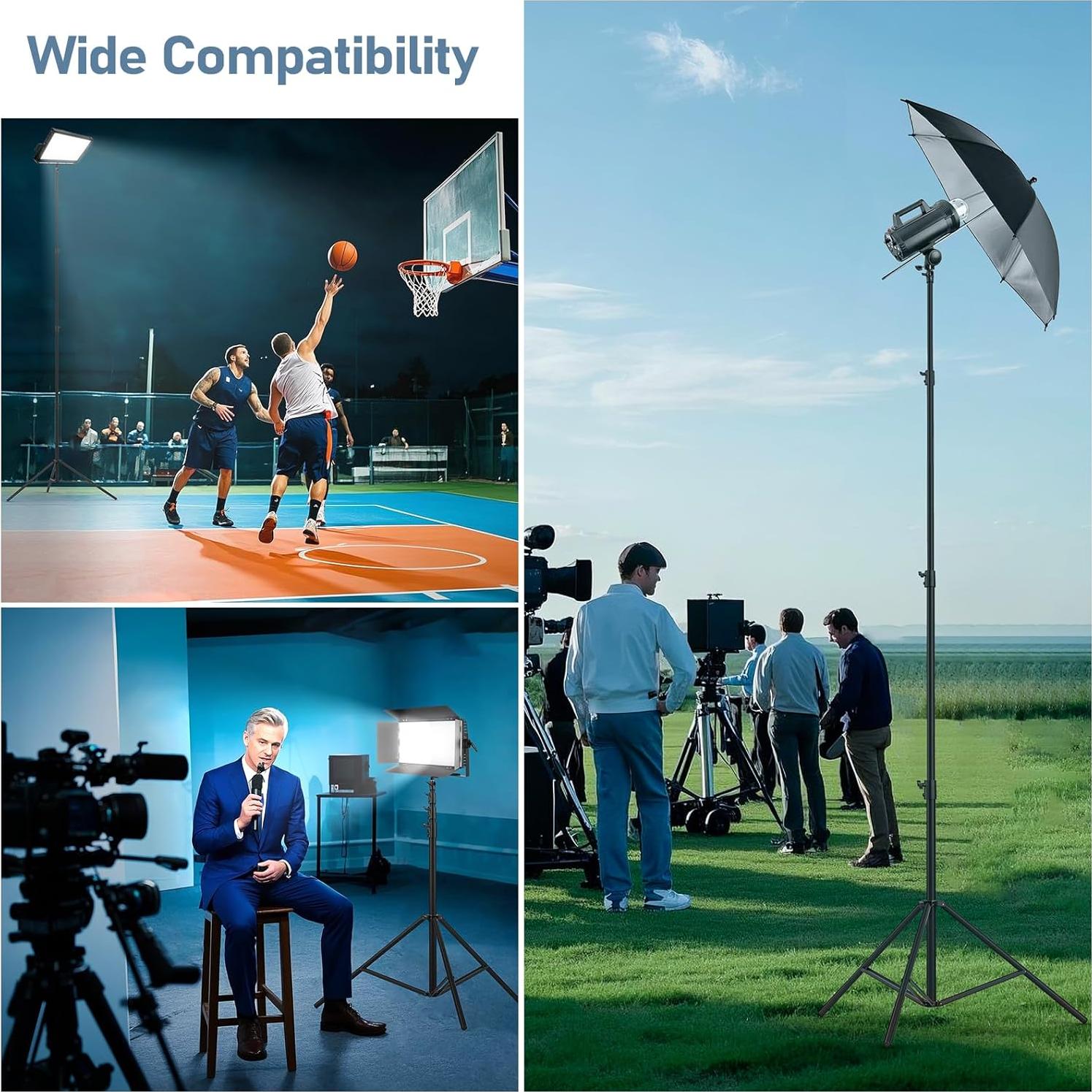 Soporte de Luz de Servicio Pesado Sdfghj 4m Ajustable Metal