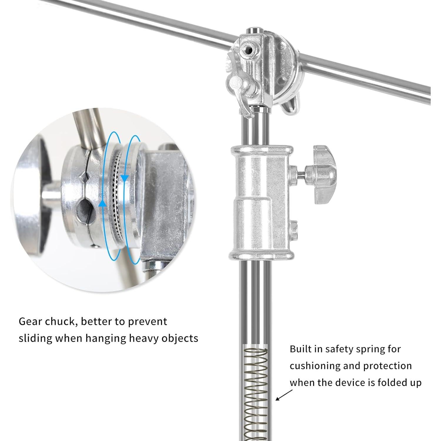 Soporte C de Alta Resistencia Konseen - Paquete de 2 con Ruedas