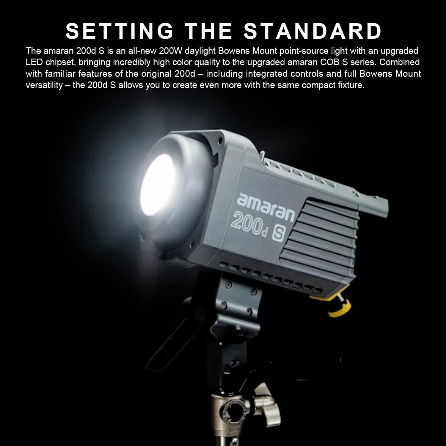 Luz LED Aputure Amaran 200d S 200W 5600K con Control Remoto