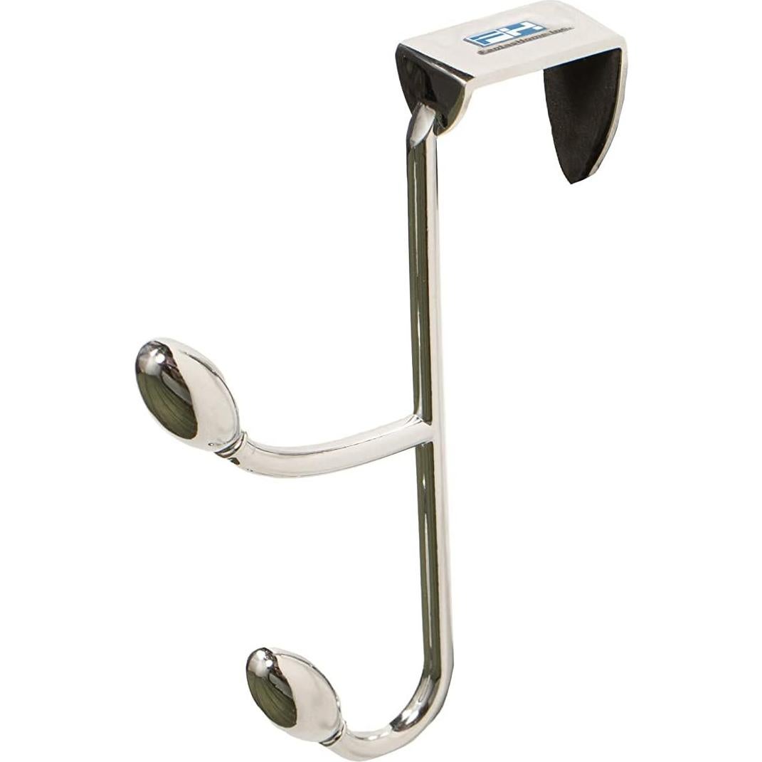 Gancho sobre puerta FantasHome 2 ganchos plata resistente