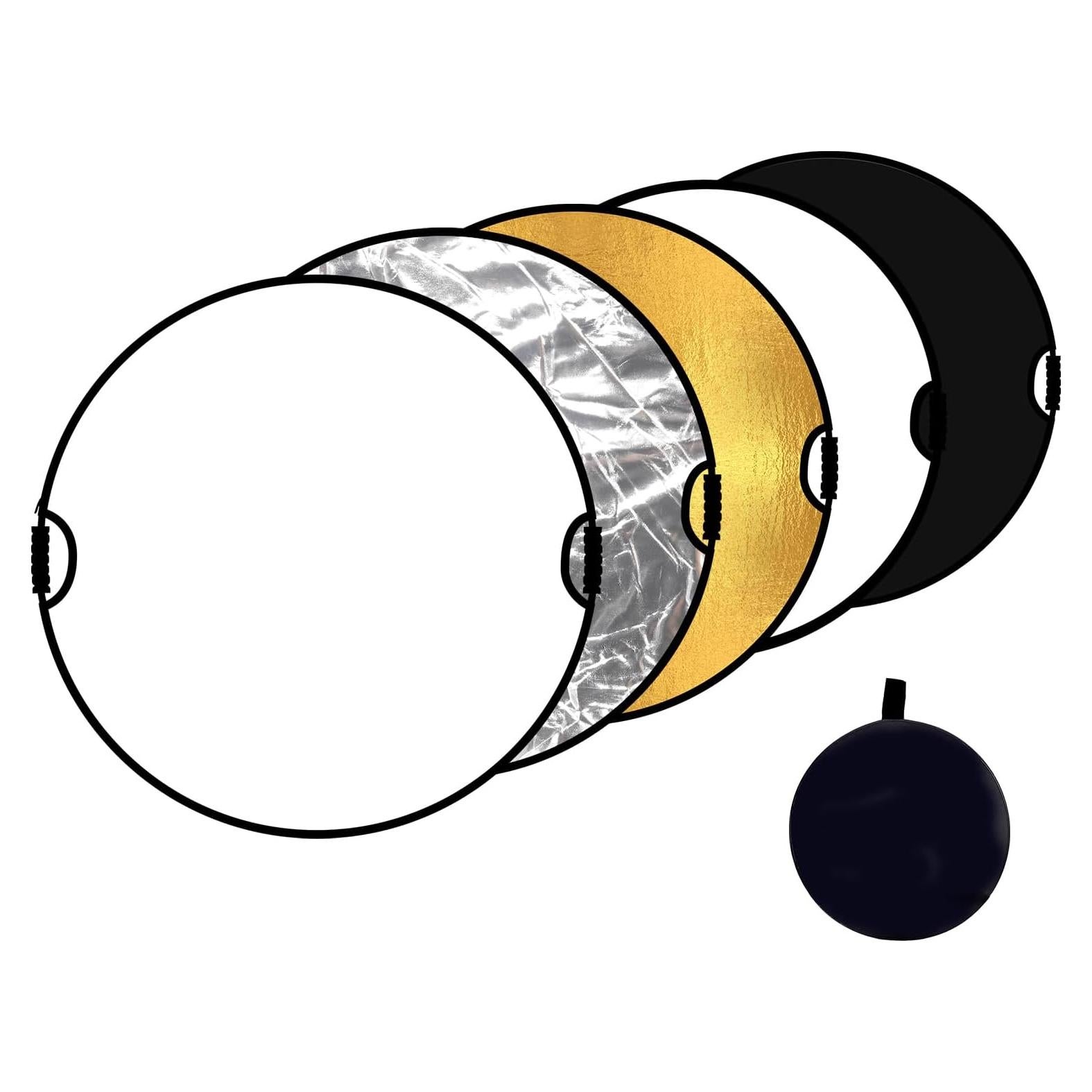 Reflector Fotográfico 5-en-1 GVM 78cm con Estuche