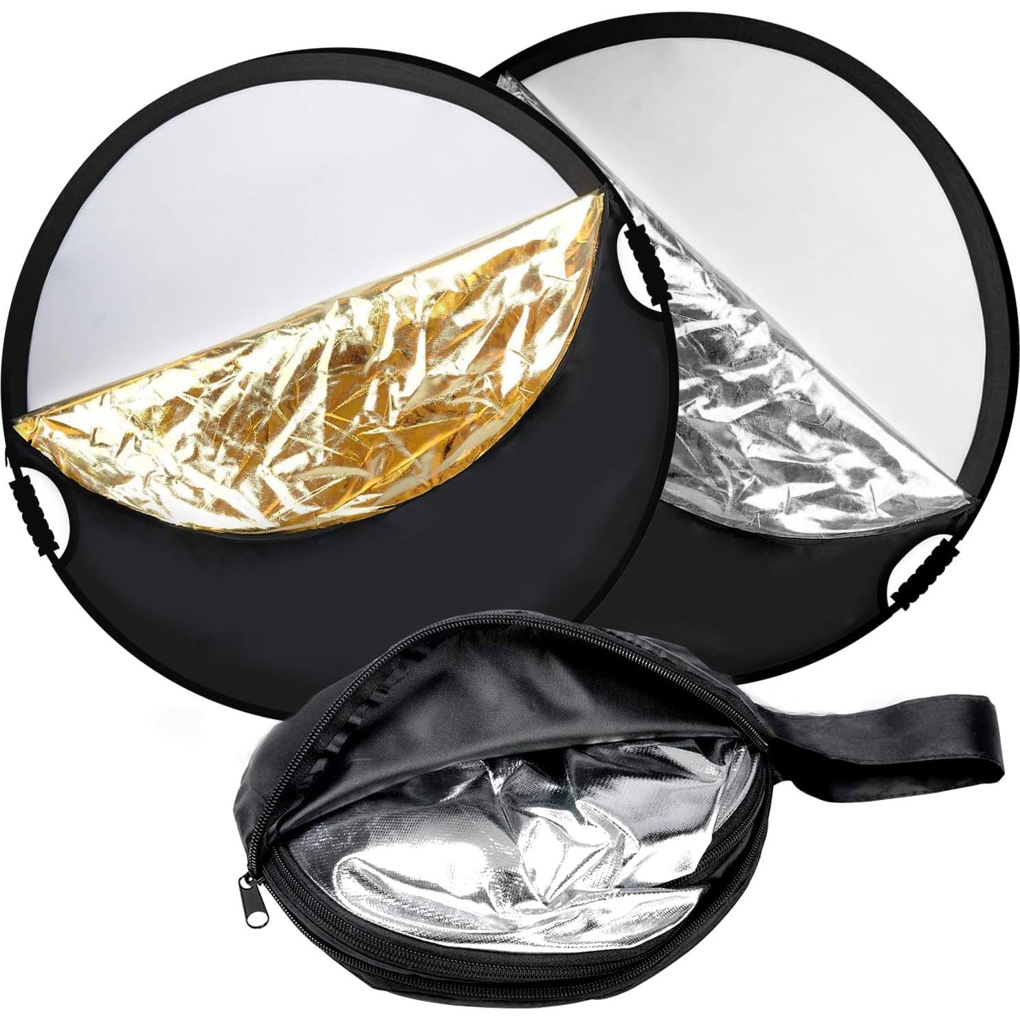 Reflector Fotográfico 5-en-1 GVM 78cm con Estuche