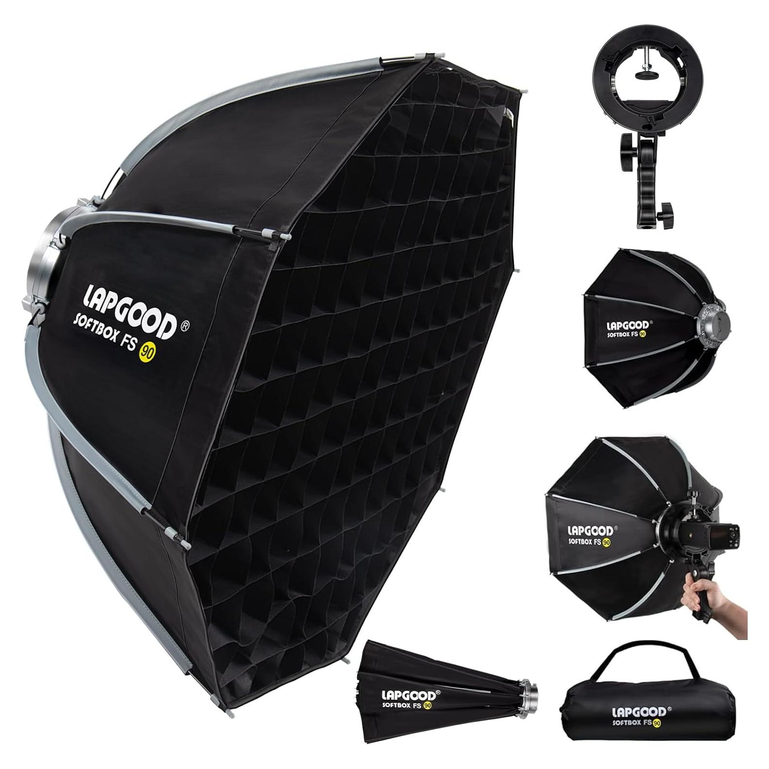 Softbox 90cm LAPGOOD FS90 para Fotografía Profesional