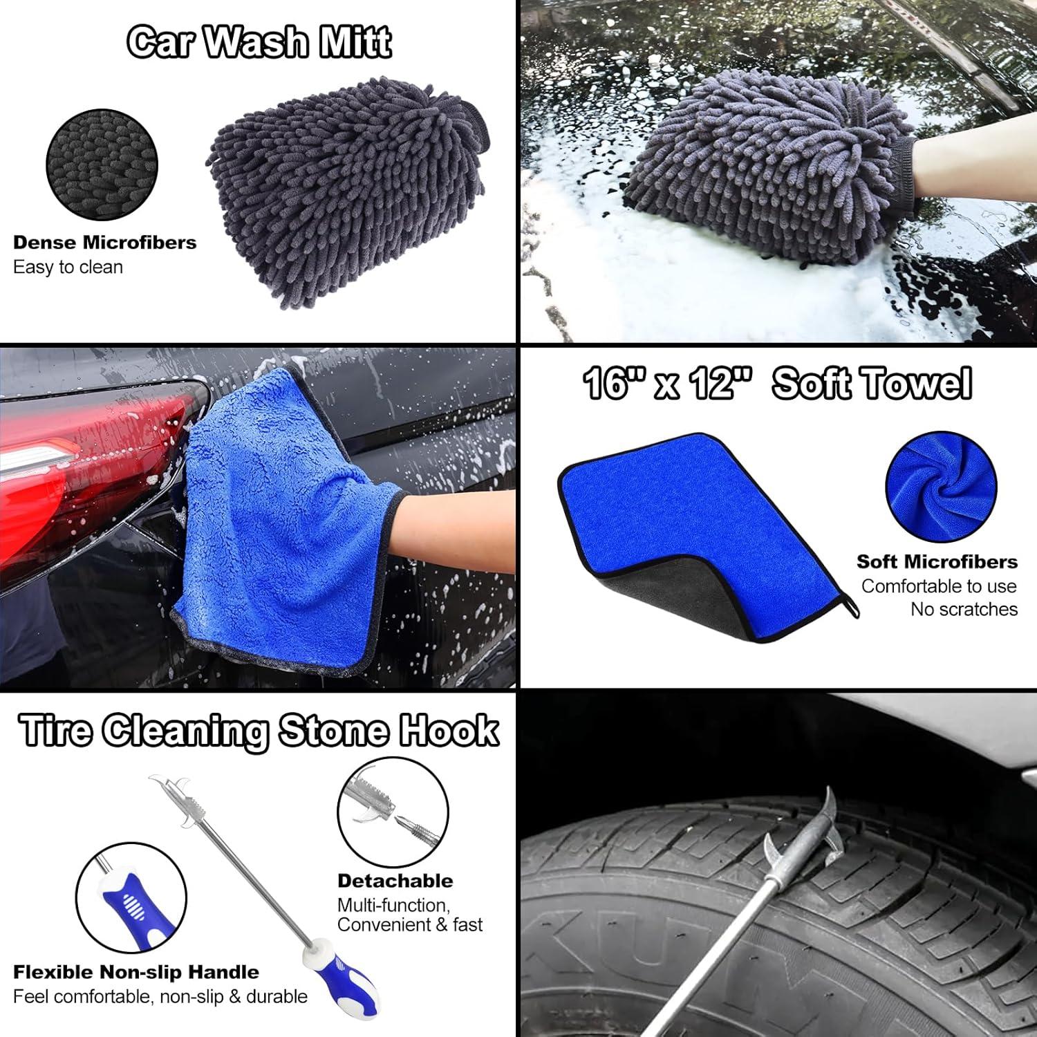 Kit de Cepillos para Ruedas NIKCOSMK 12 Piezas Limpiadores