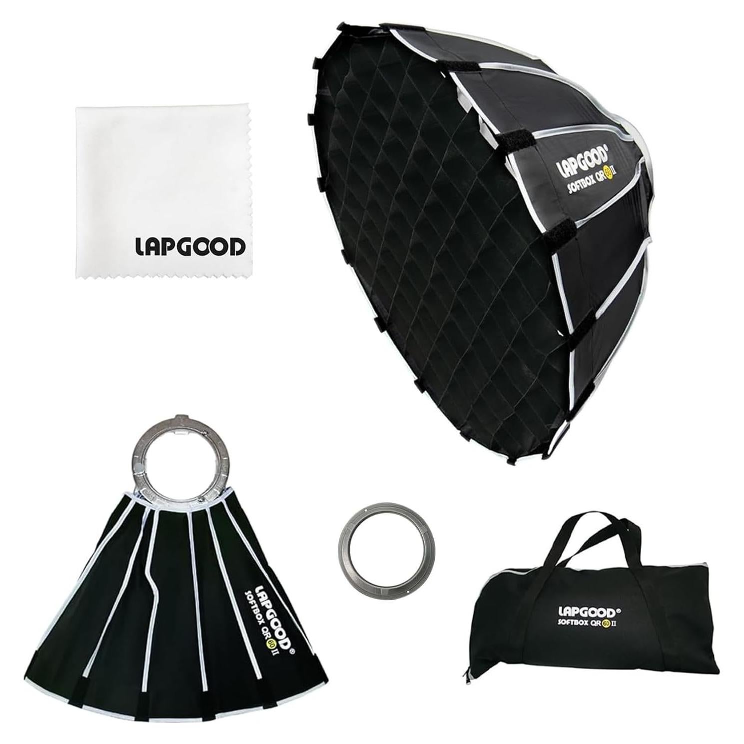 Softbox Plegable LAPGOOD QR60II 60cm con Rejilla de Panal