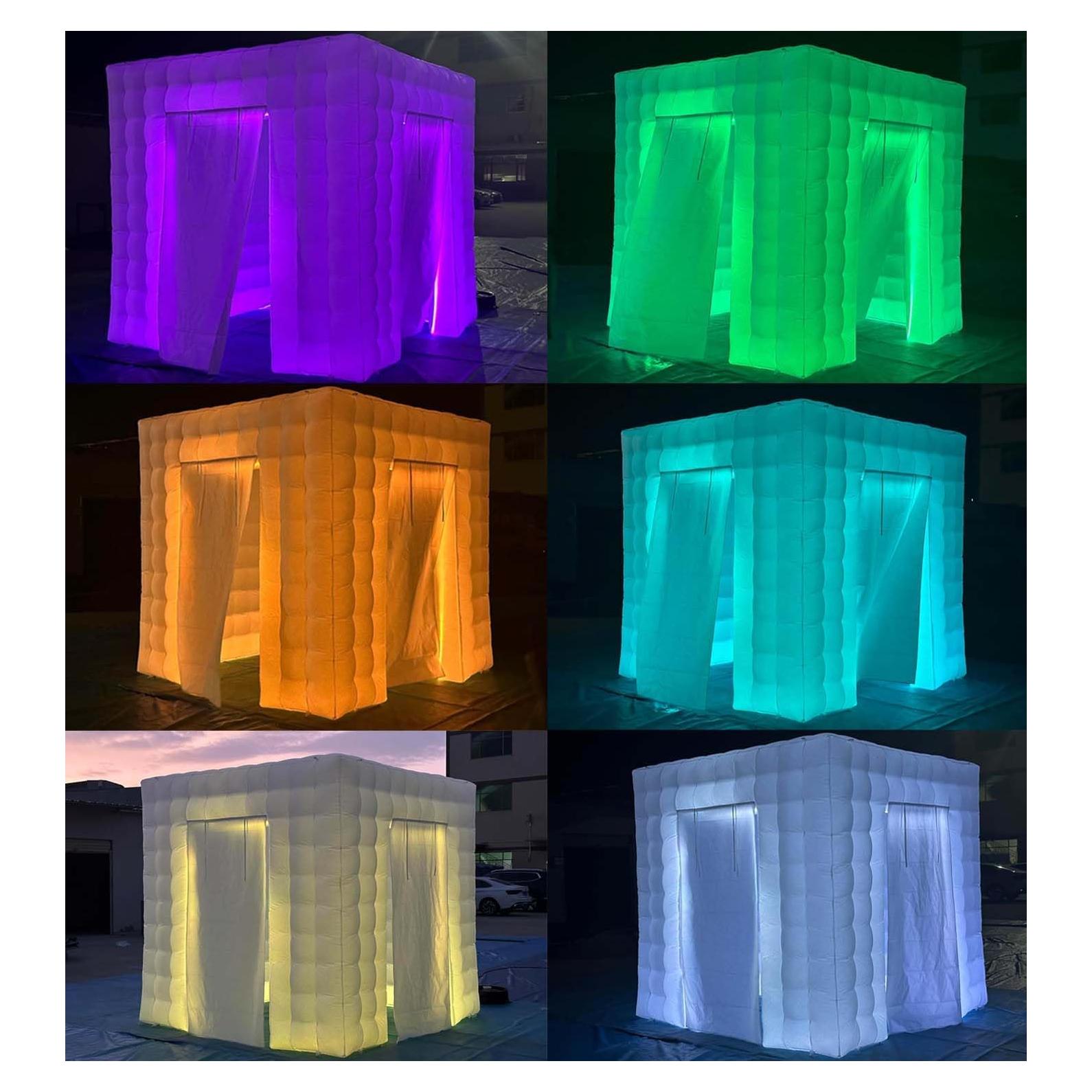 Cabina Fotográfica Inflable SAYOK 2.5x2.5m Blanca con Ventilador