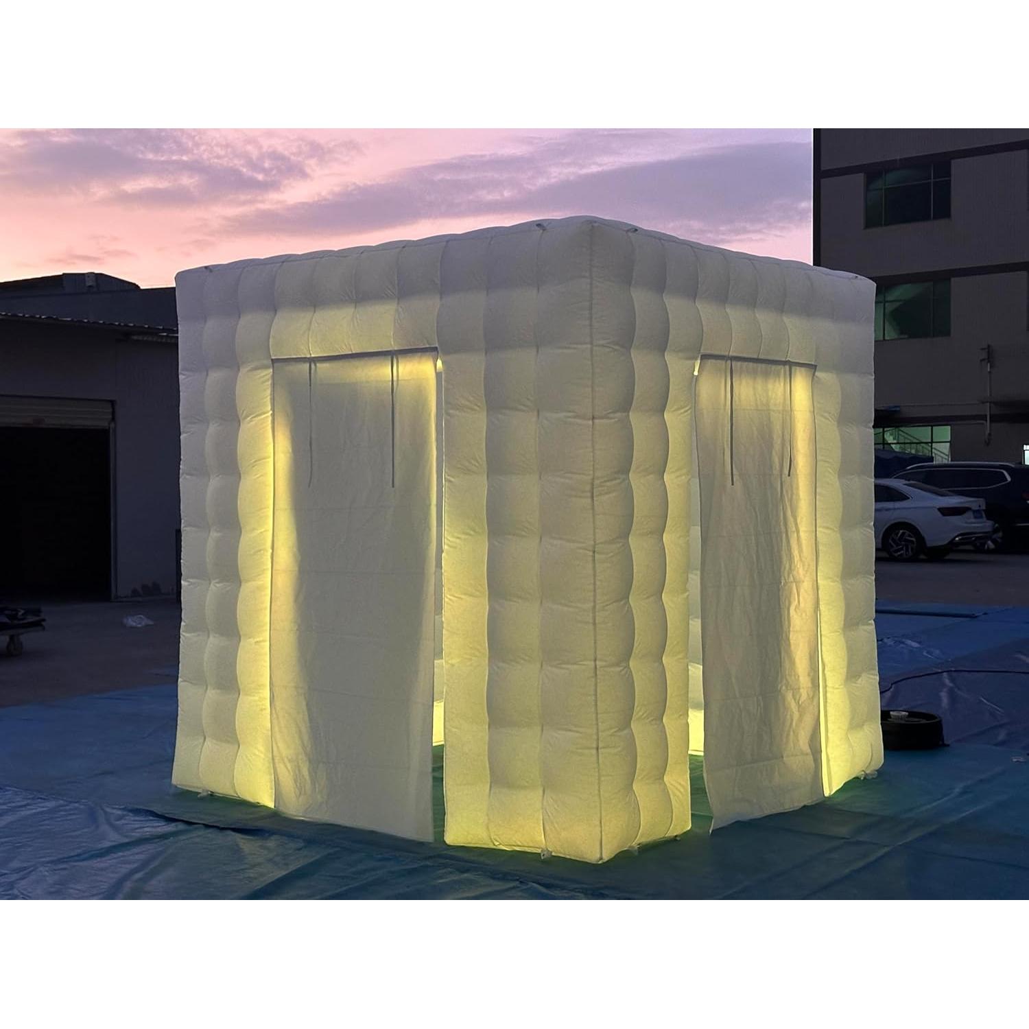Cabina Fotográfica Inflable SAYOK 2.5x2.5m Blanca con Ventilador