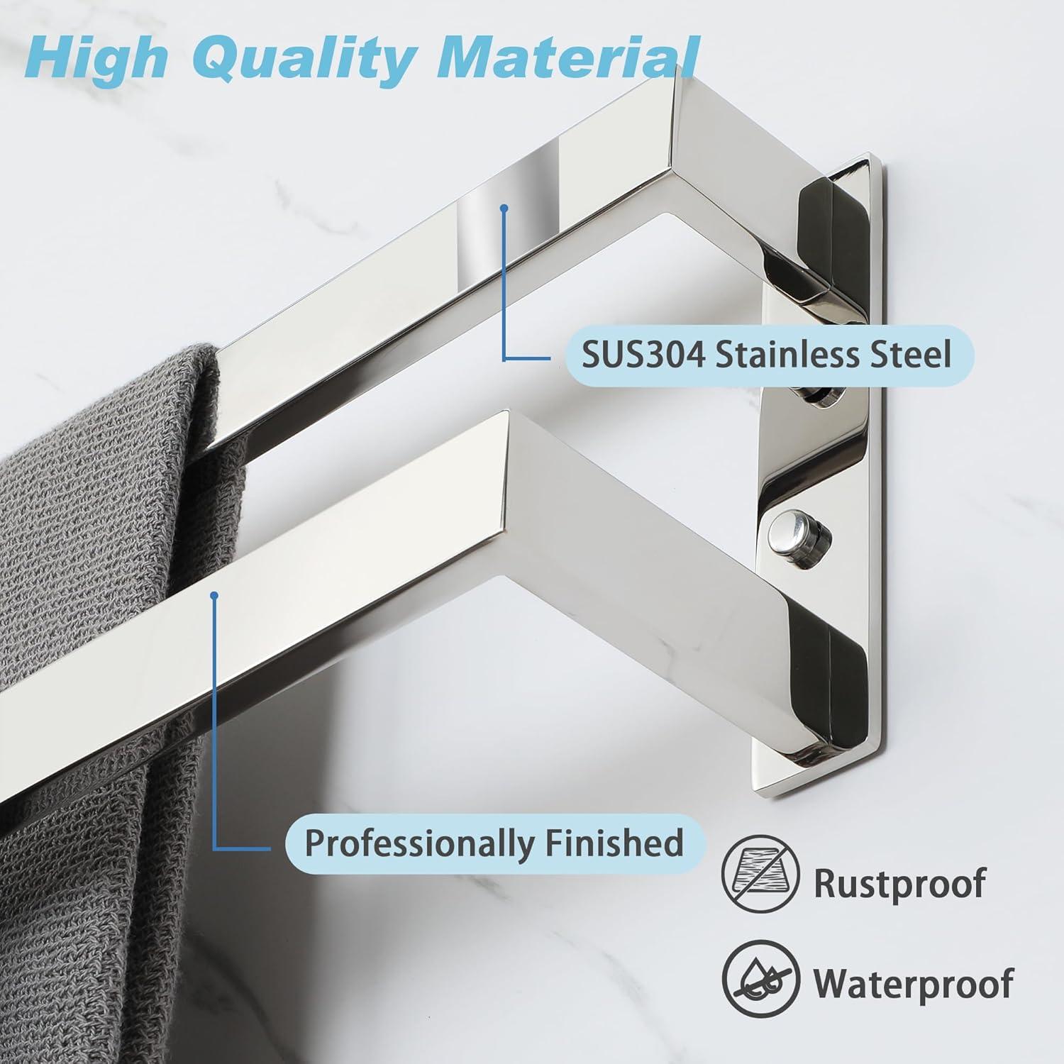 Barra de Toalla Alise GYT5040-C Acero Inoxidable 40.6 cm