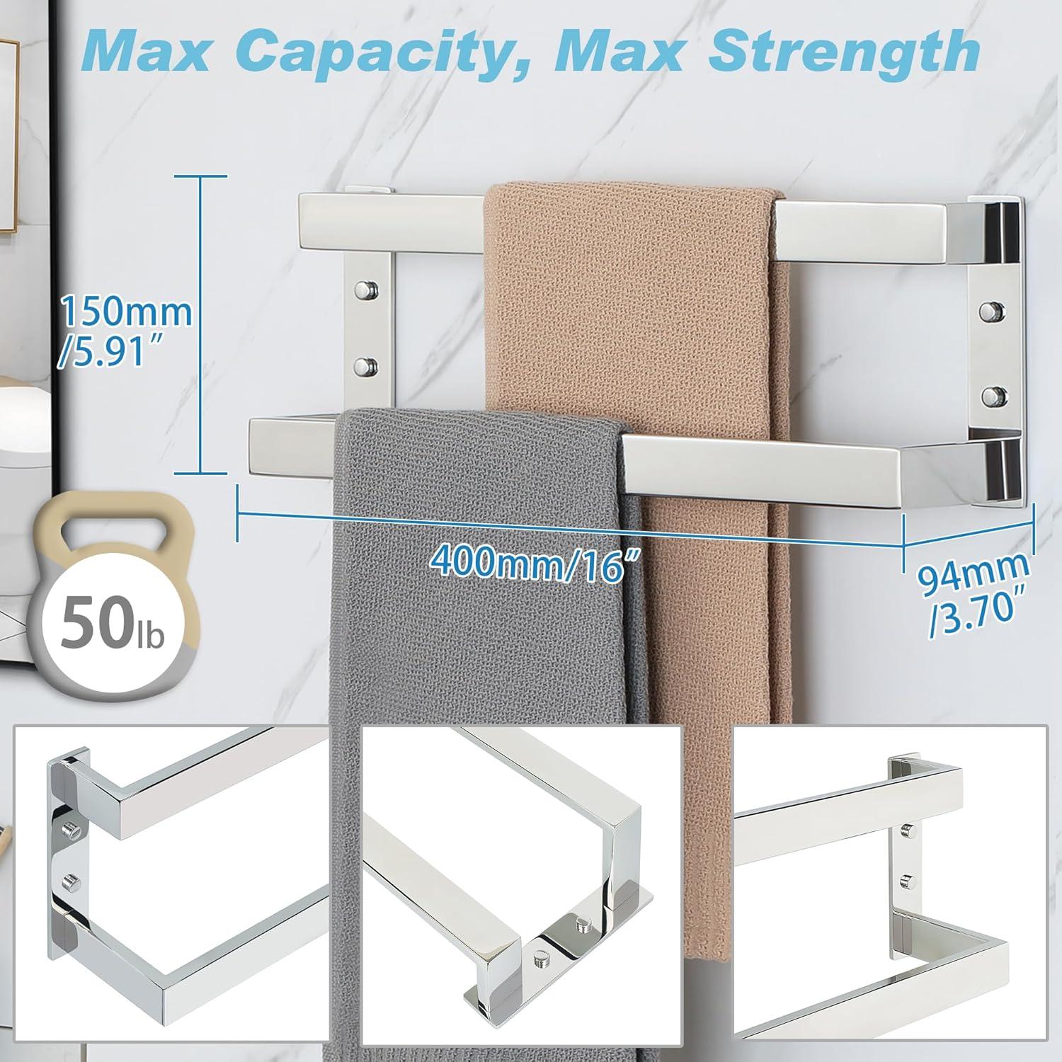 Barra de Toalla Alise GYT5040-C Acero Inoxidable 40.6 cm